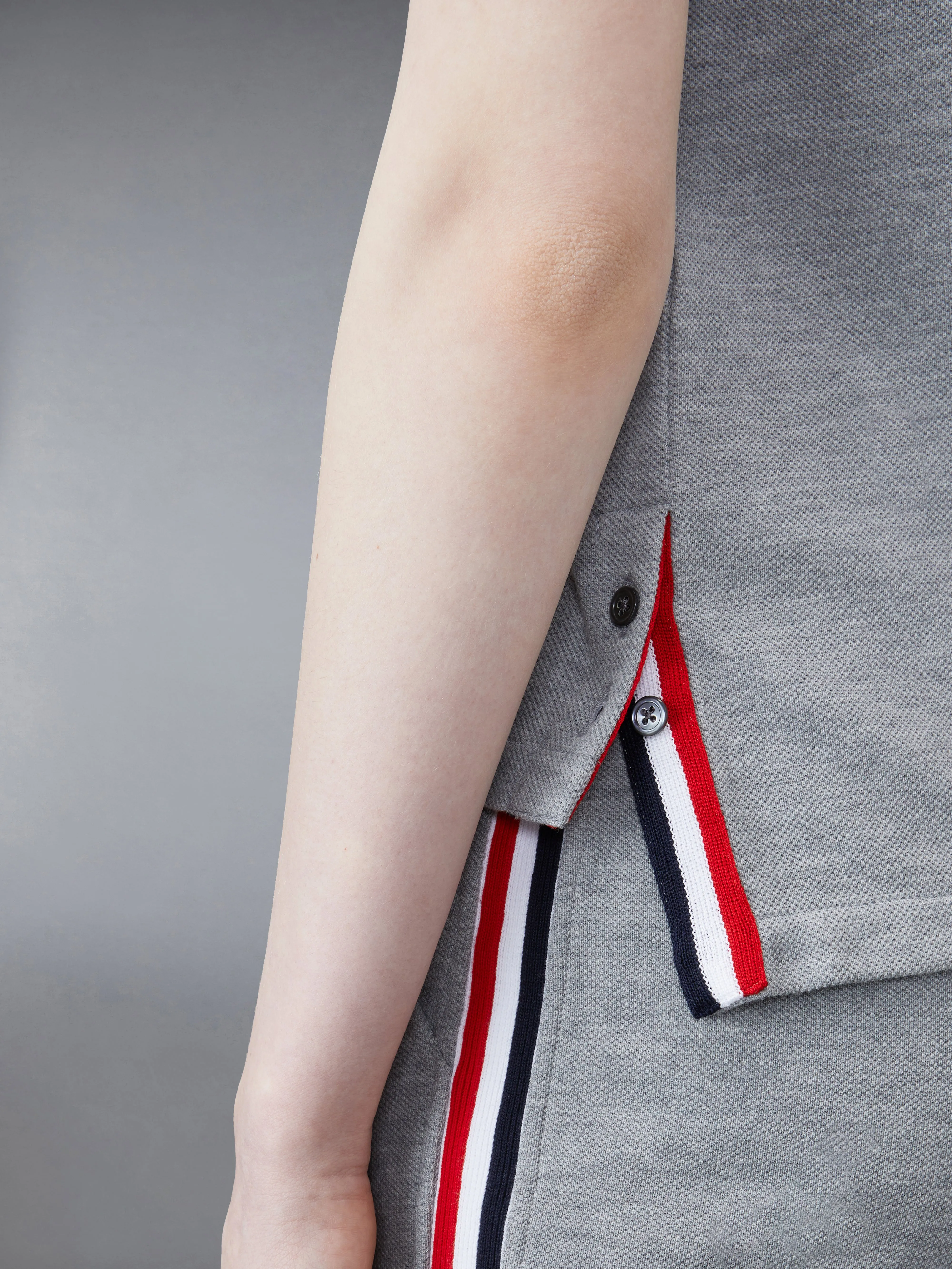 CLASSIC PIQUE STRIPE TEE sold by Thom Browne product image thumbnail 5