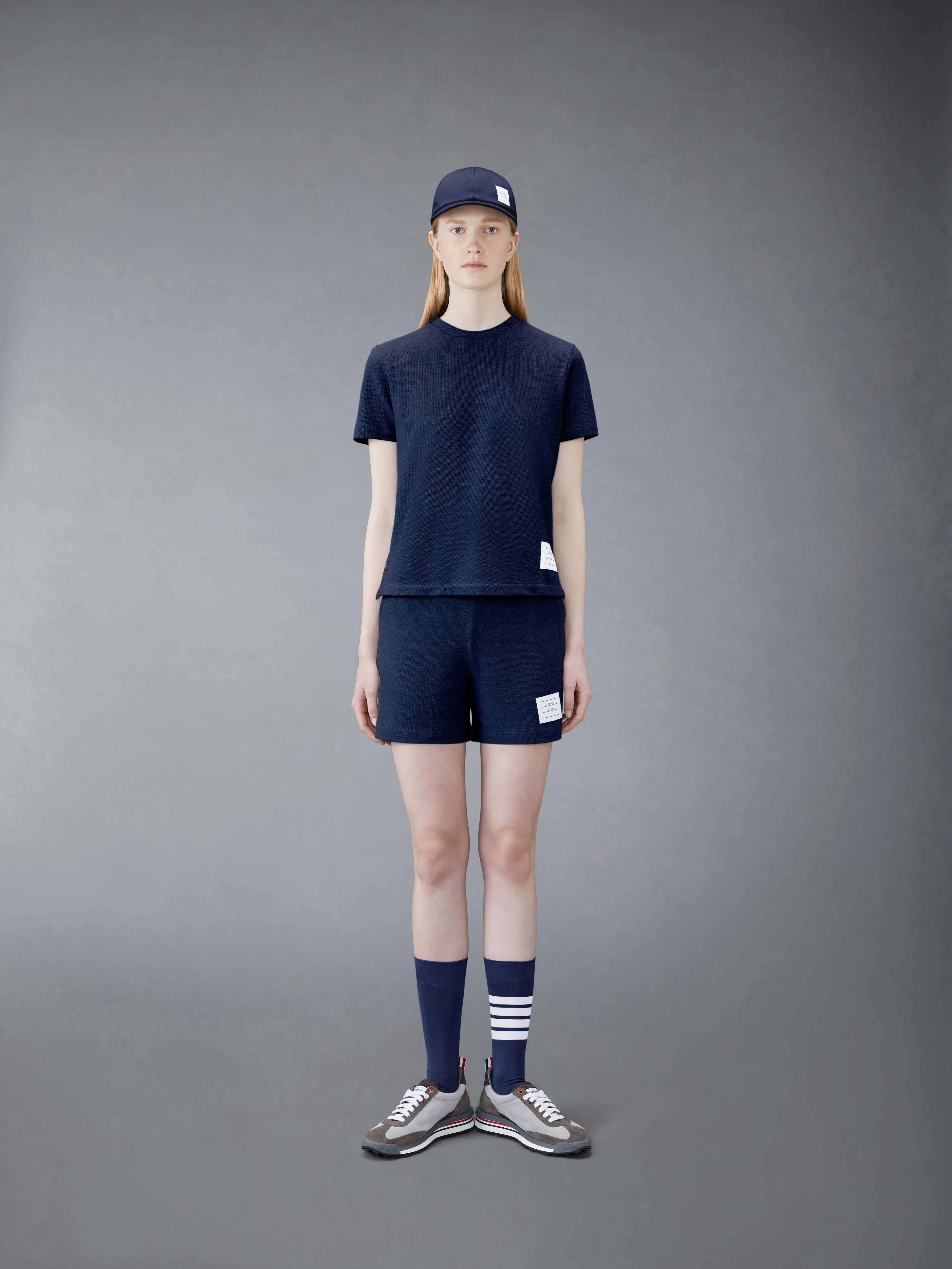 CLASSIC PIQUE STRIPE TEE sold by Thom Browne product image thumbnail 3