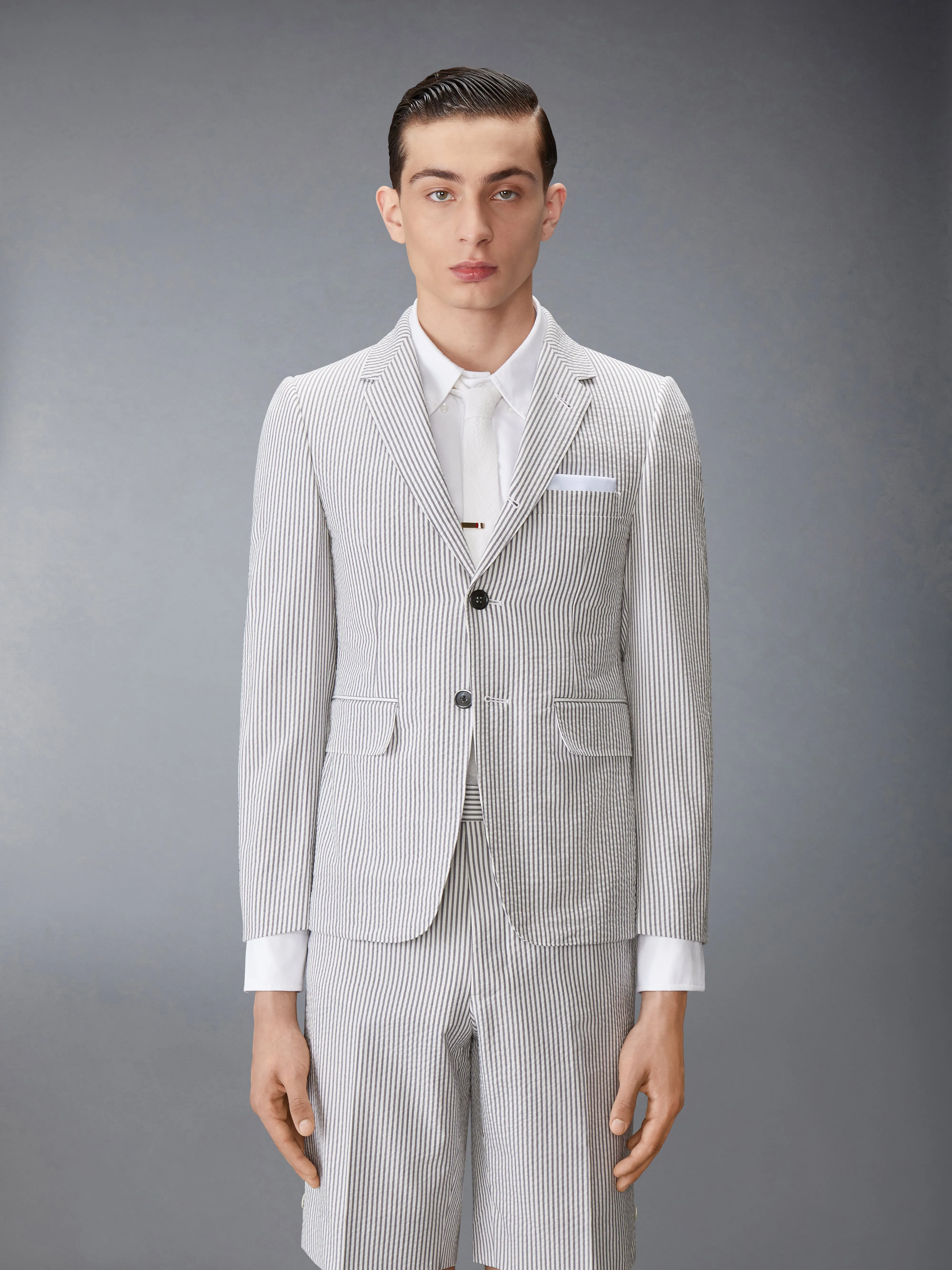 CLASSIC SEERSUCKER SPORT COAT sold by Thom Browne
