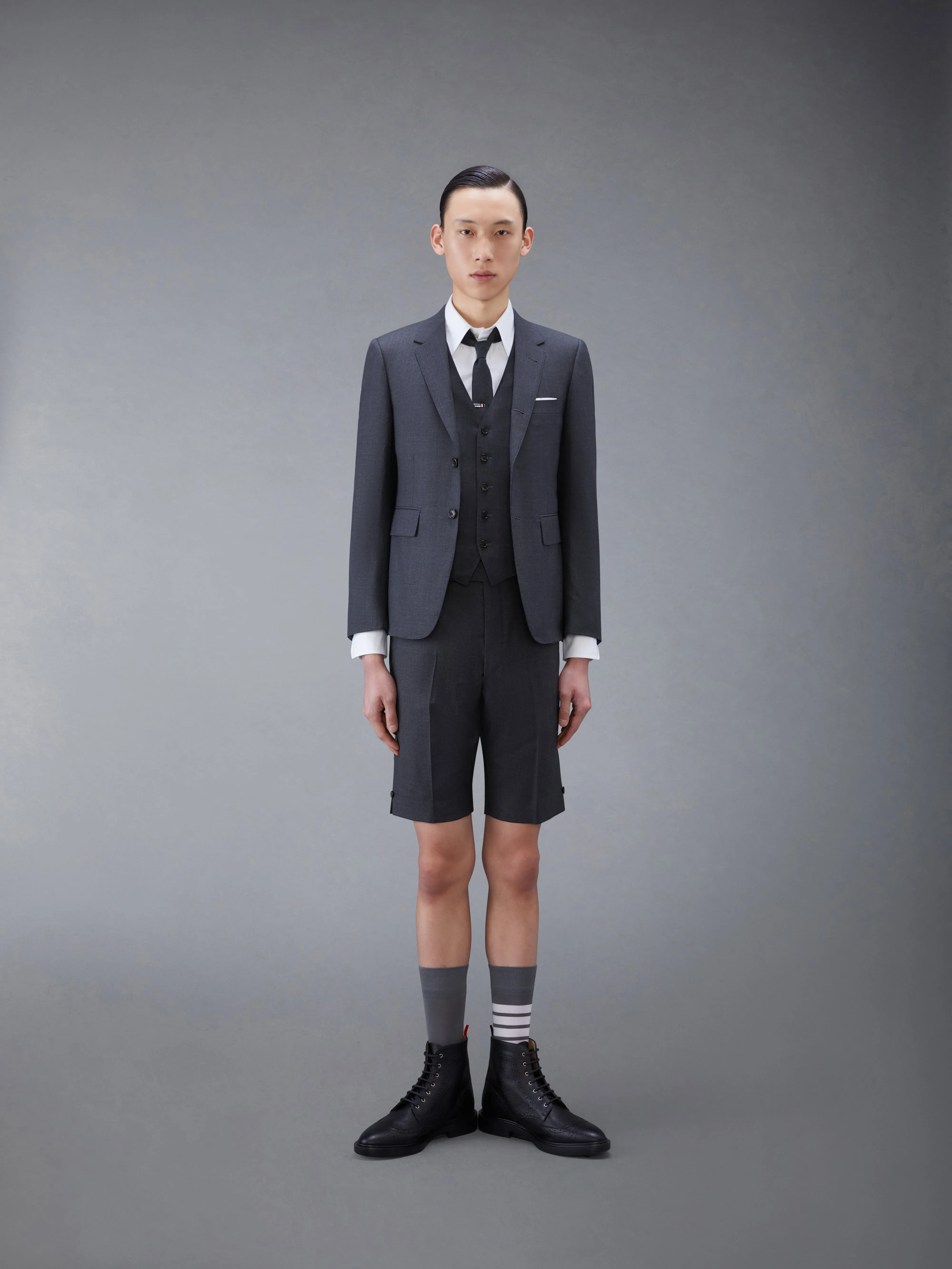 CLASSIC TWILL SUIT AND TIE sold by Thom Browne product image thumbnail 3