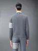 COTTON CREPE 4-BAR PULLOVER sold by Thom Browne