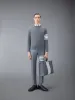COTTON CREPE 4-BAR PULLOVER sold by Thom Browne