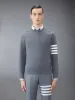COTTON CREPE 4-BAR PULLOVER sold by Thom Browne