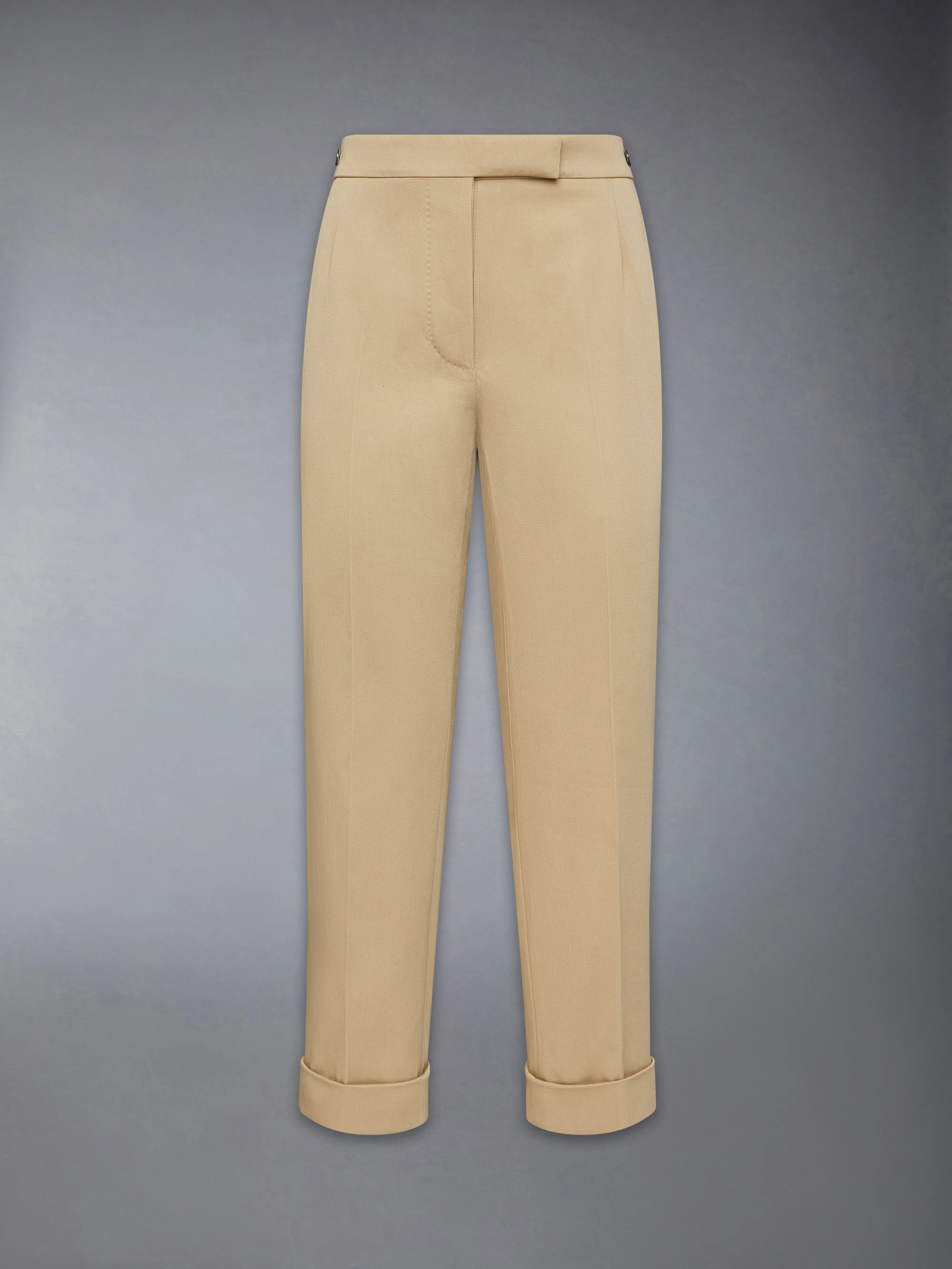 COTTON GABARDINE LOW RISE SLIM TROUSERS sold by Thom Browne product image thumbnail 5