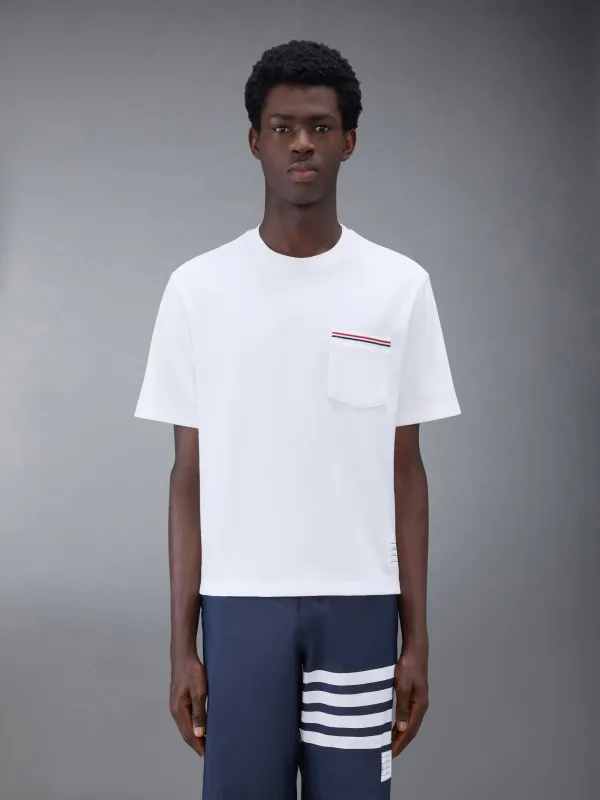 MILANO COTTON OVERSIZED POCKET TEE sold by Thom Browne