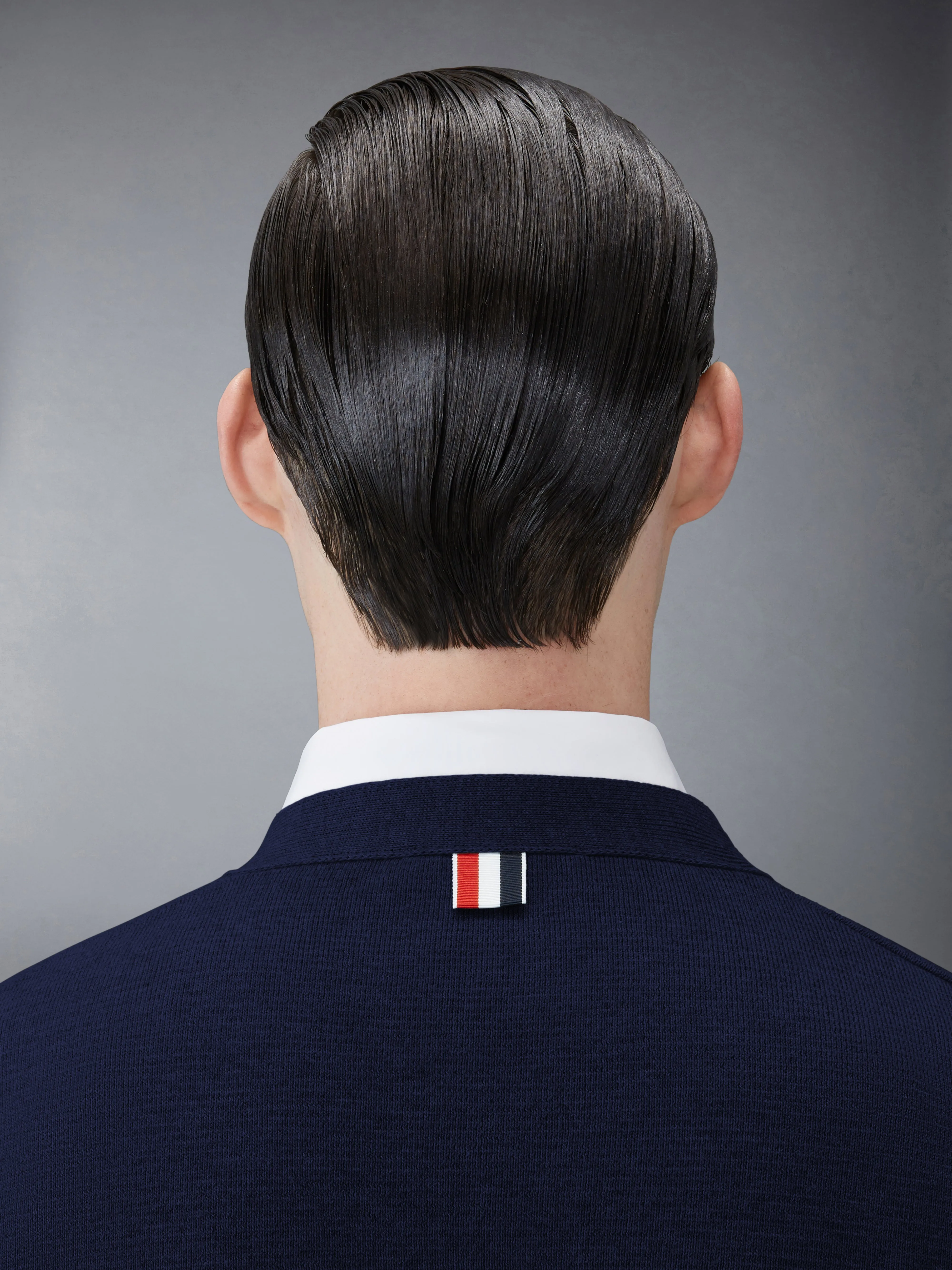 COTTON MILANO STITCH V-NECK CARDIGAN sold by Thom Browne product image thumbnail 5