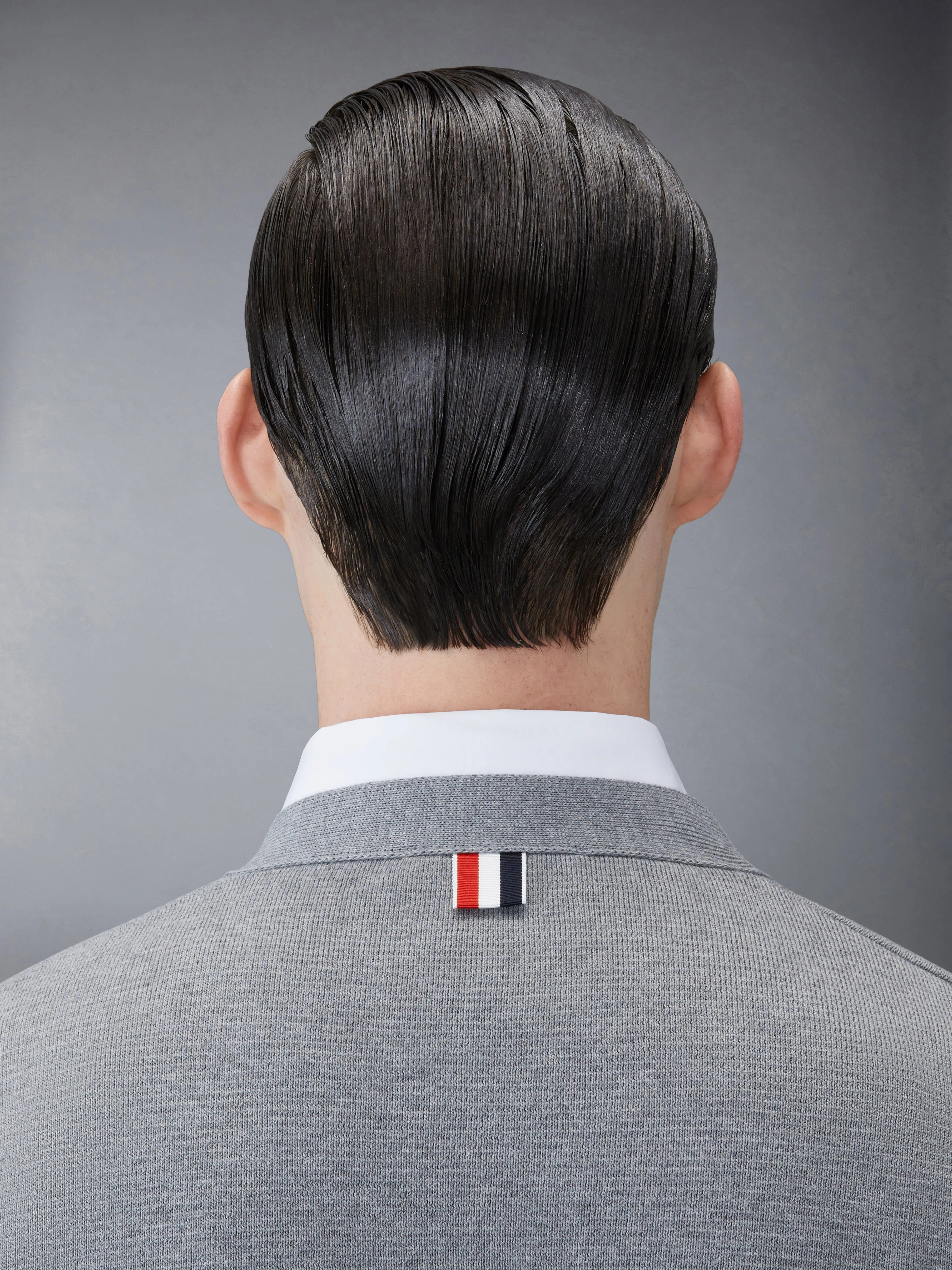 COTTON MILANO STITCH V-NECK CARDIGAN sold by Thom Browne product image thumbnail 5