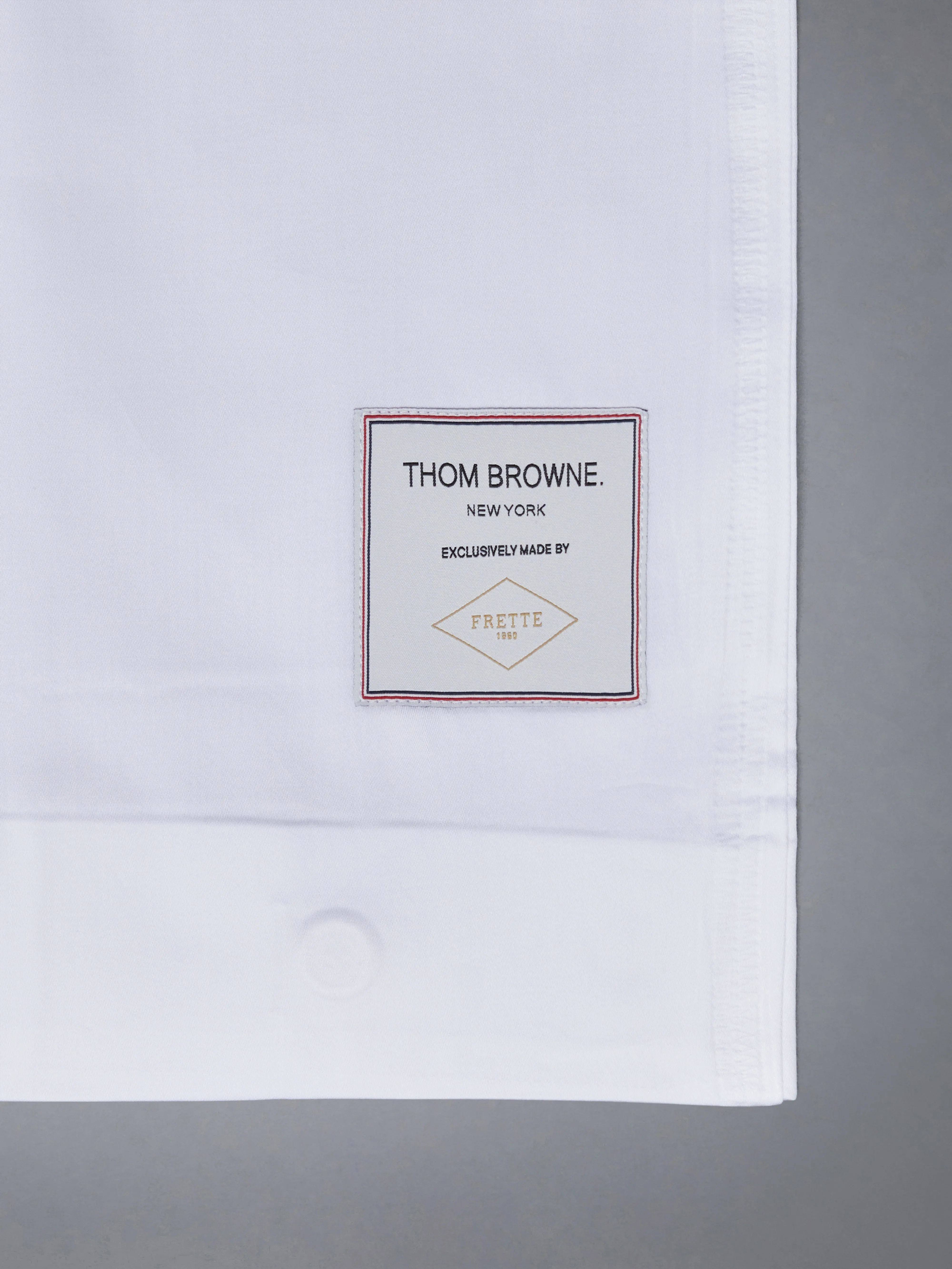 COTTON SATEEN 4-BAR FRETTE DUVET SET (KING-EU/ASIA) sold by Thom Browne product image thumbnail 3