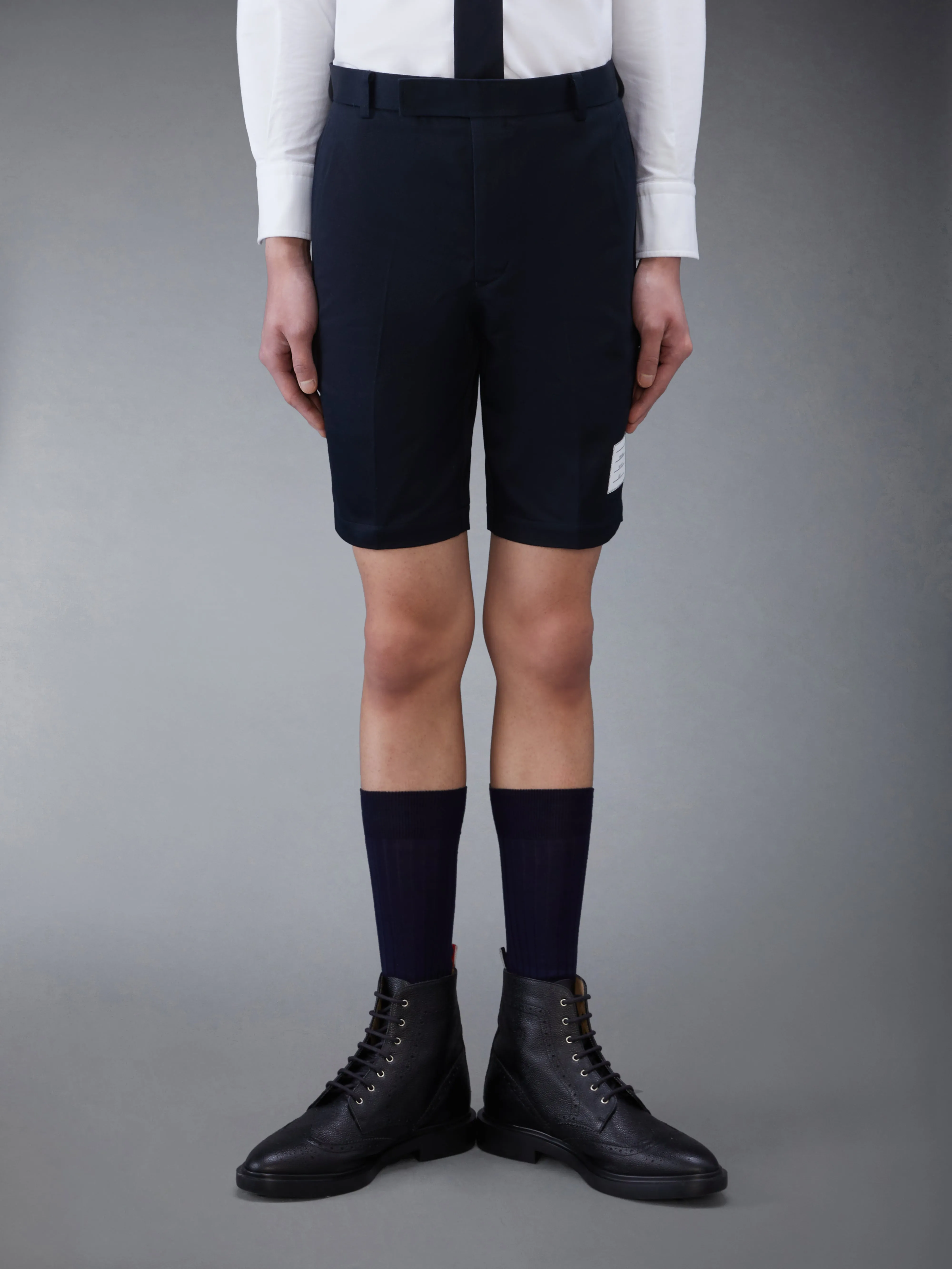 COTTON TWILL CHINO SHORTS sold by Thom Browne