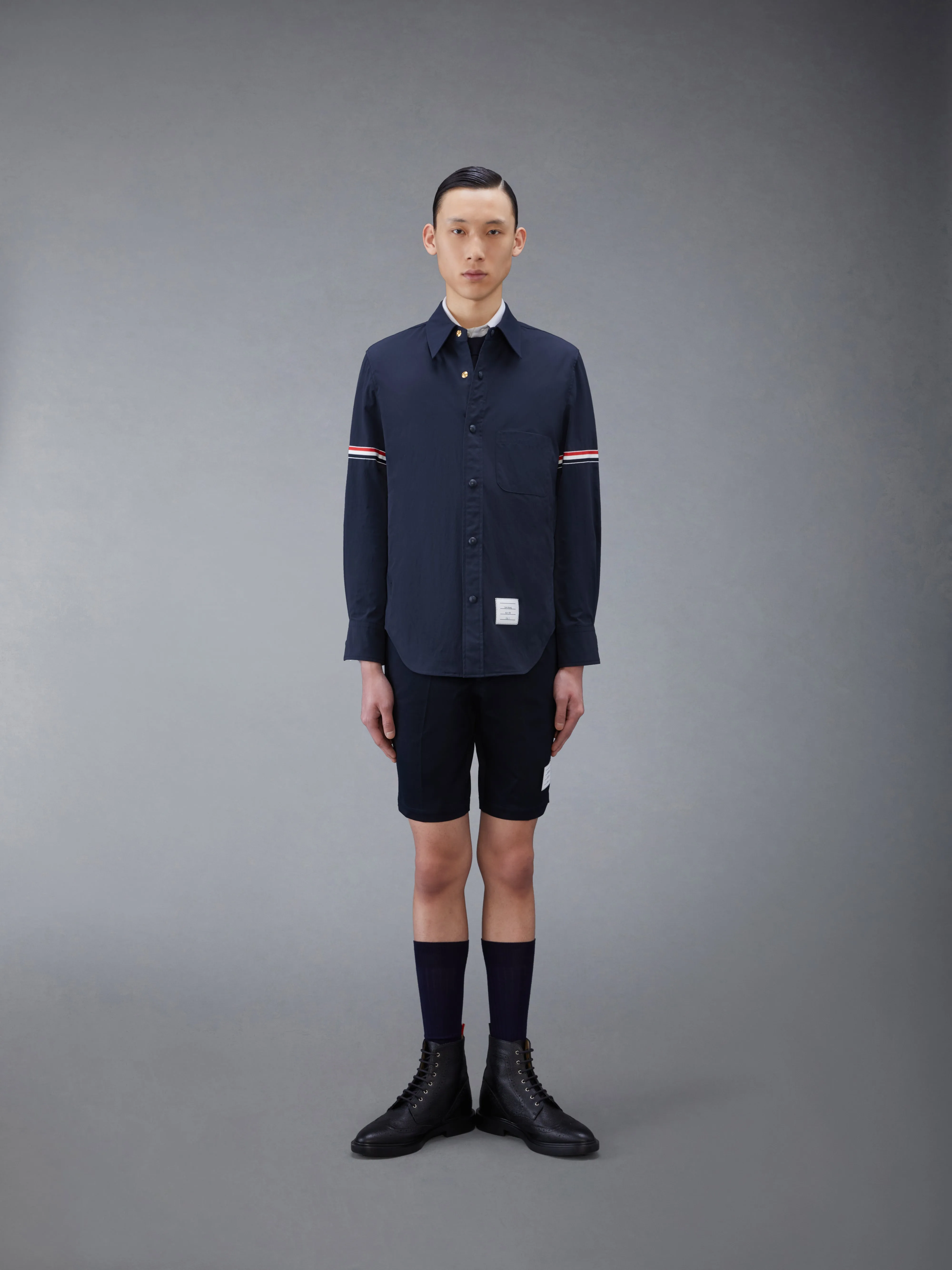 COTTON TWILL CHINO SHORTS sold by Thom Browne product image thumbnail 3