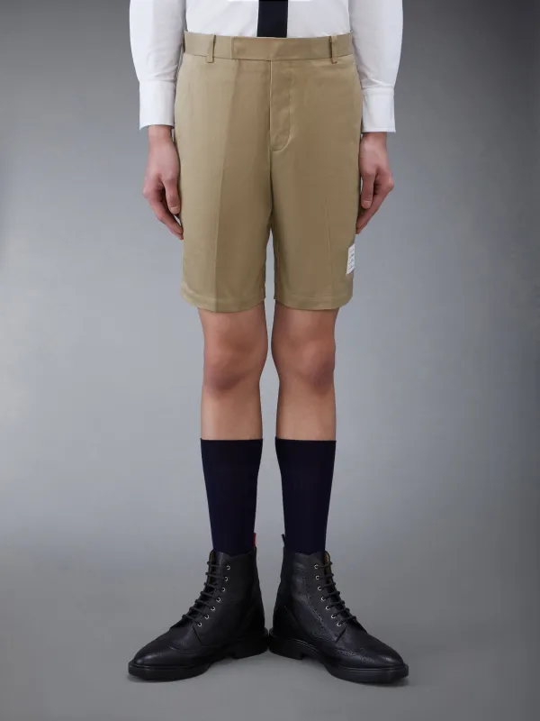 COTTON TWILL CHINO SHORTS sold by Thom Browne
