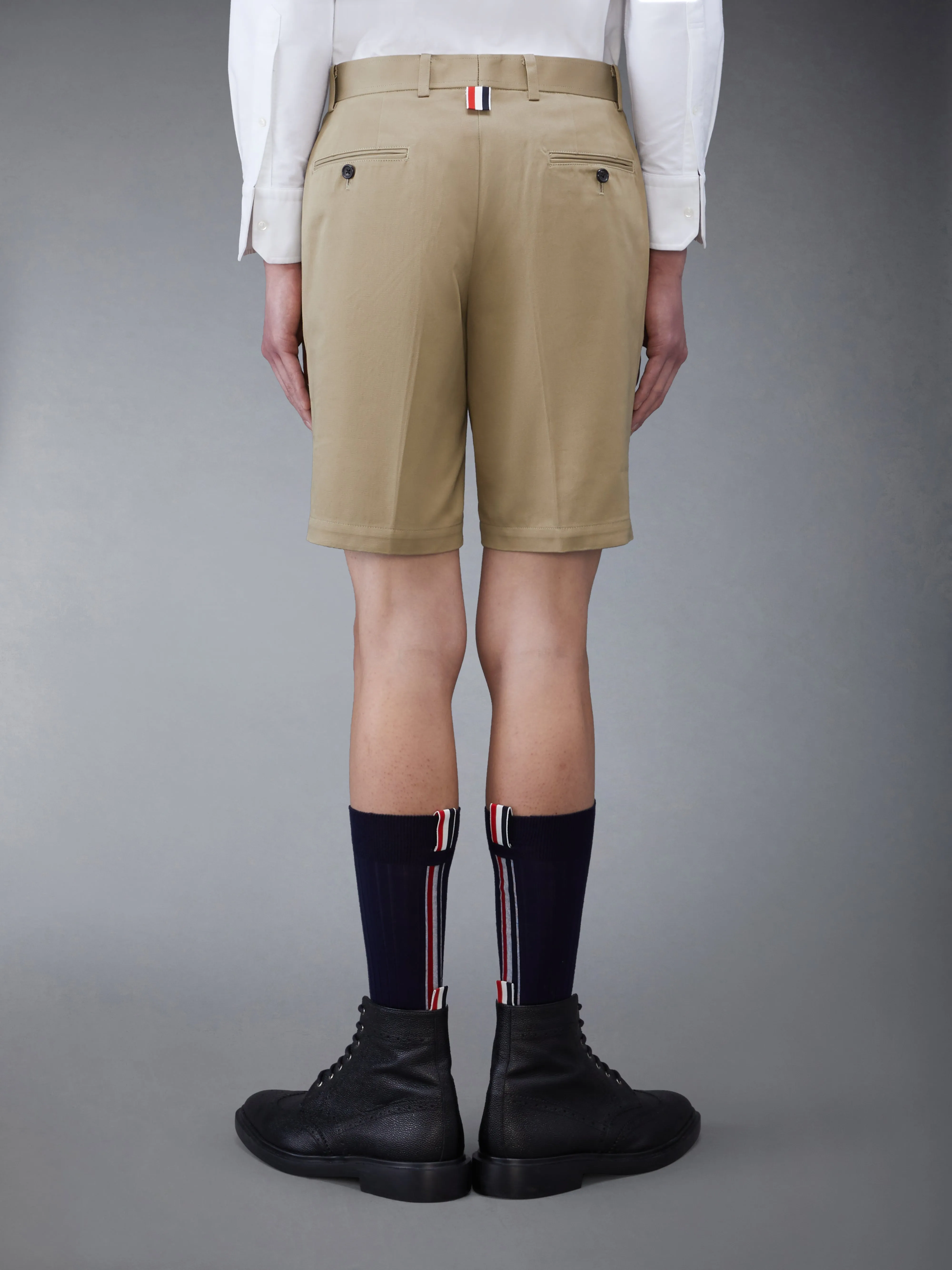 COTTON TWILL CHINO SHORTS sold by Thom Browne product image thumbnail 2
