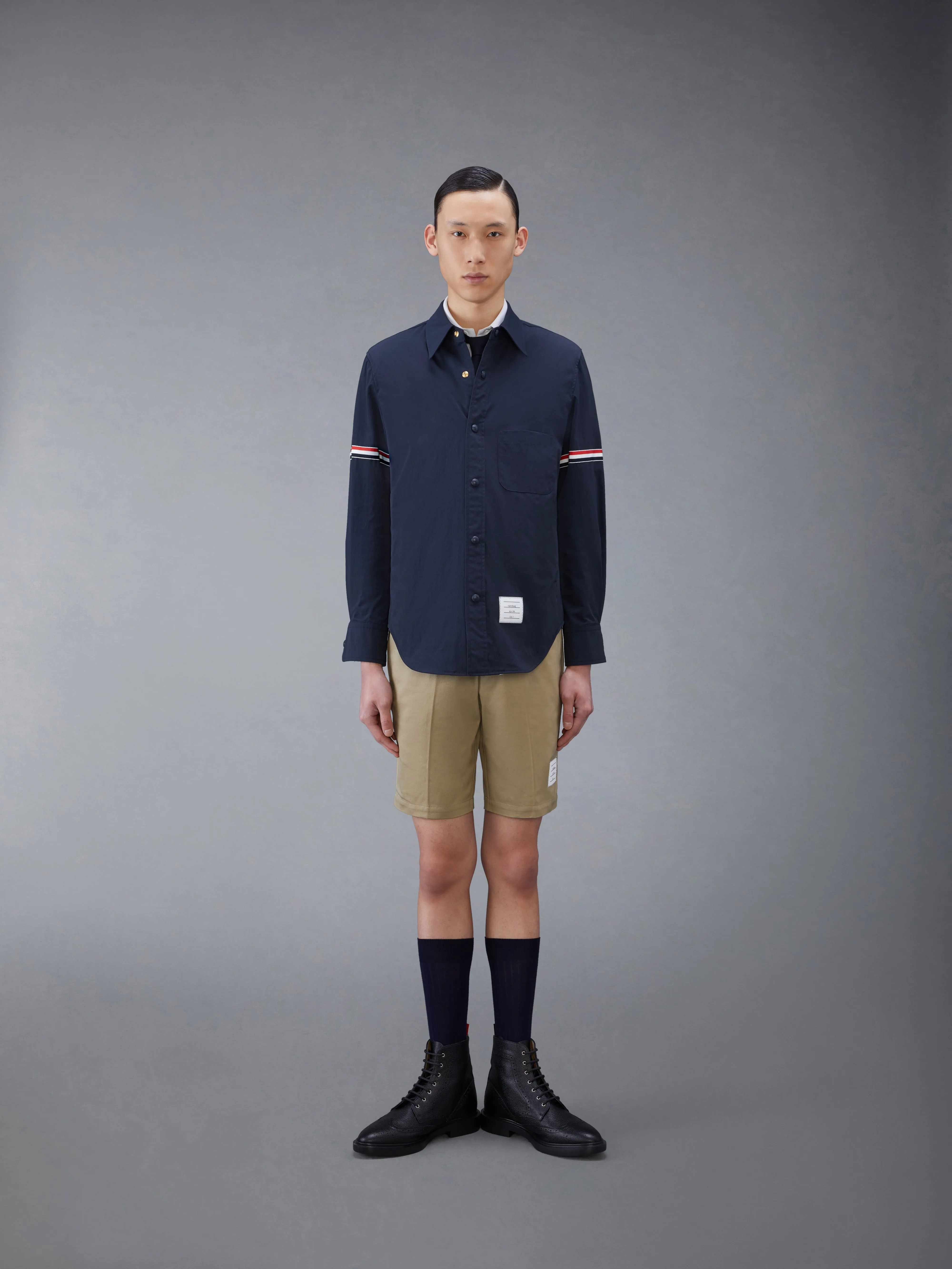 COTTON TWILL CHINO SHORTS sold by Thom Browne product image thumbnail 3