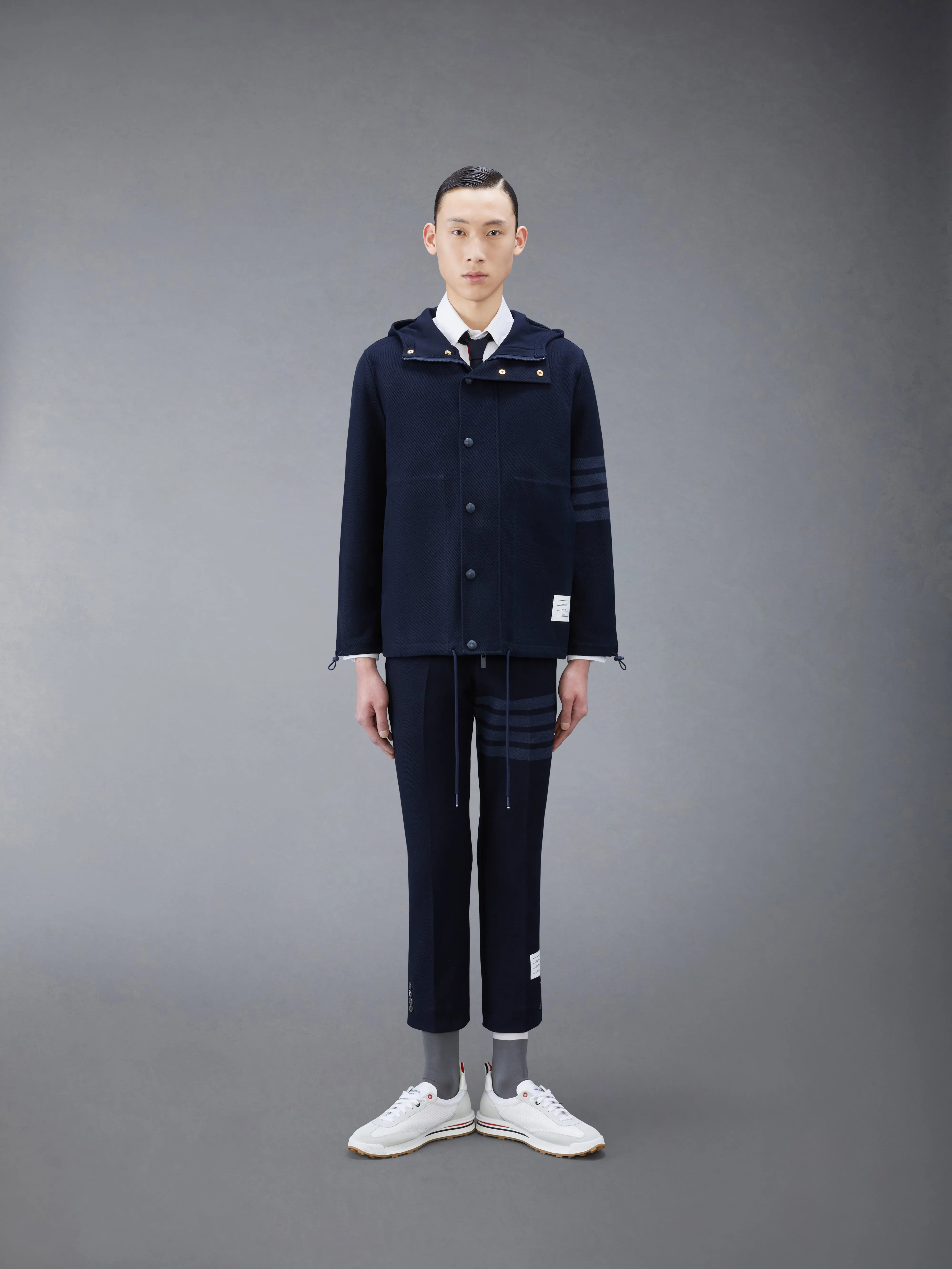 DOUBLE FACE TECH TWILL SPORT COAT sold by Thom Browne product image thumbnail 3
