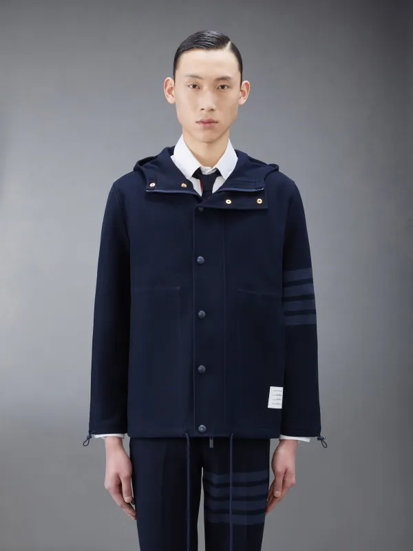 DOUBLE FACE TECH TWILL SPORT COAT sold by Thom Browne