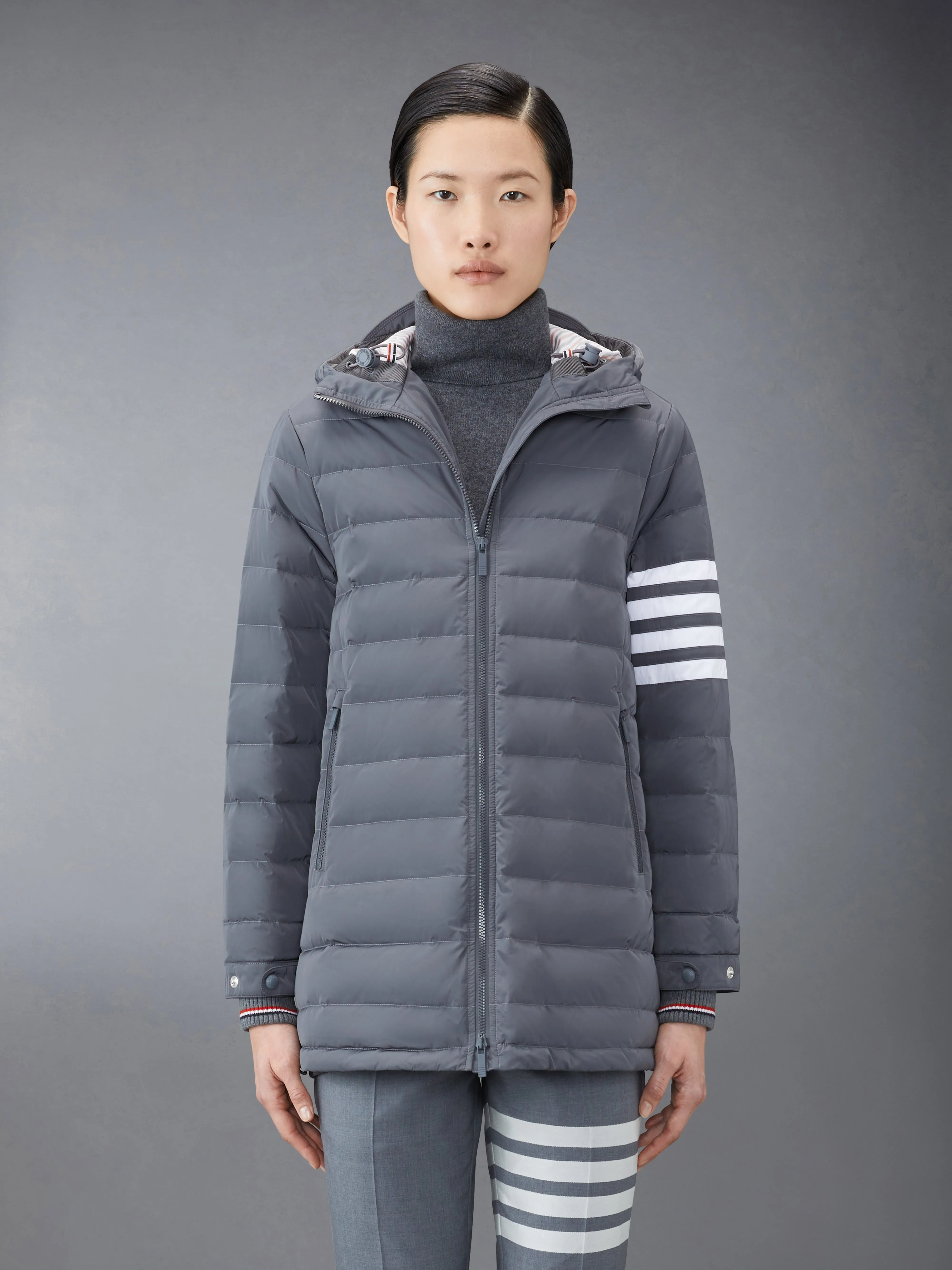 POLY TWILL DOWN FILL 4-BAR SKI JACKET sold by Thom Browne