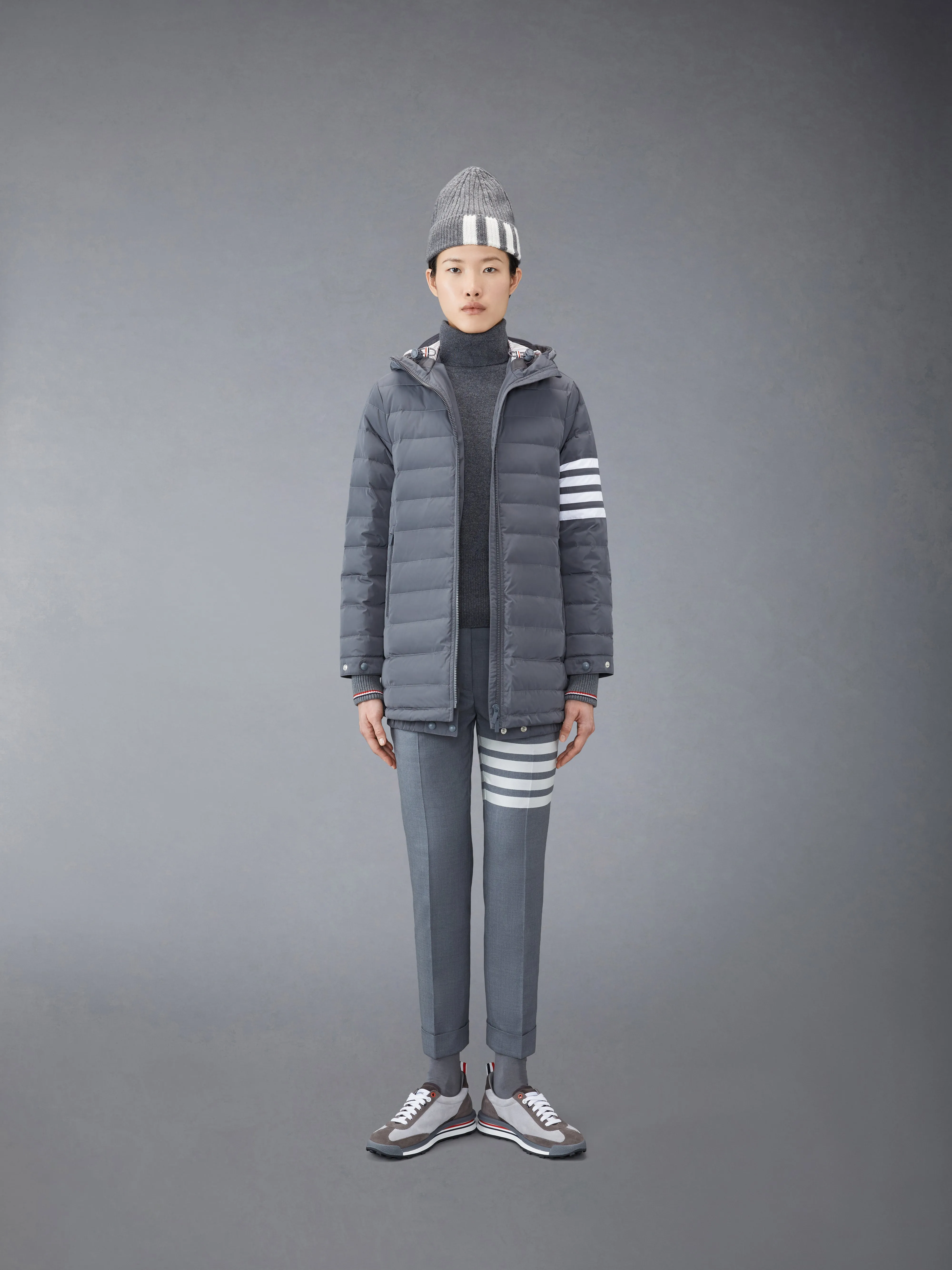 POLY TWILL DOWN FILL 4-BAR SKI JACKET sold by Thom Browne product image thumbnail 3