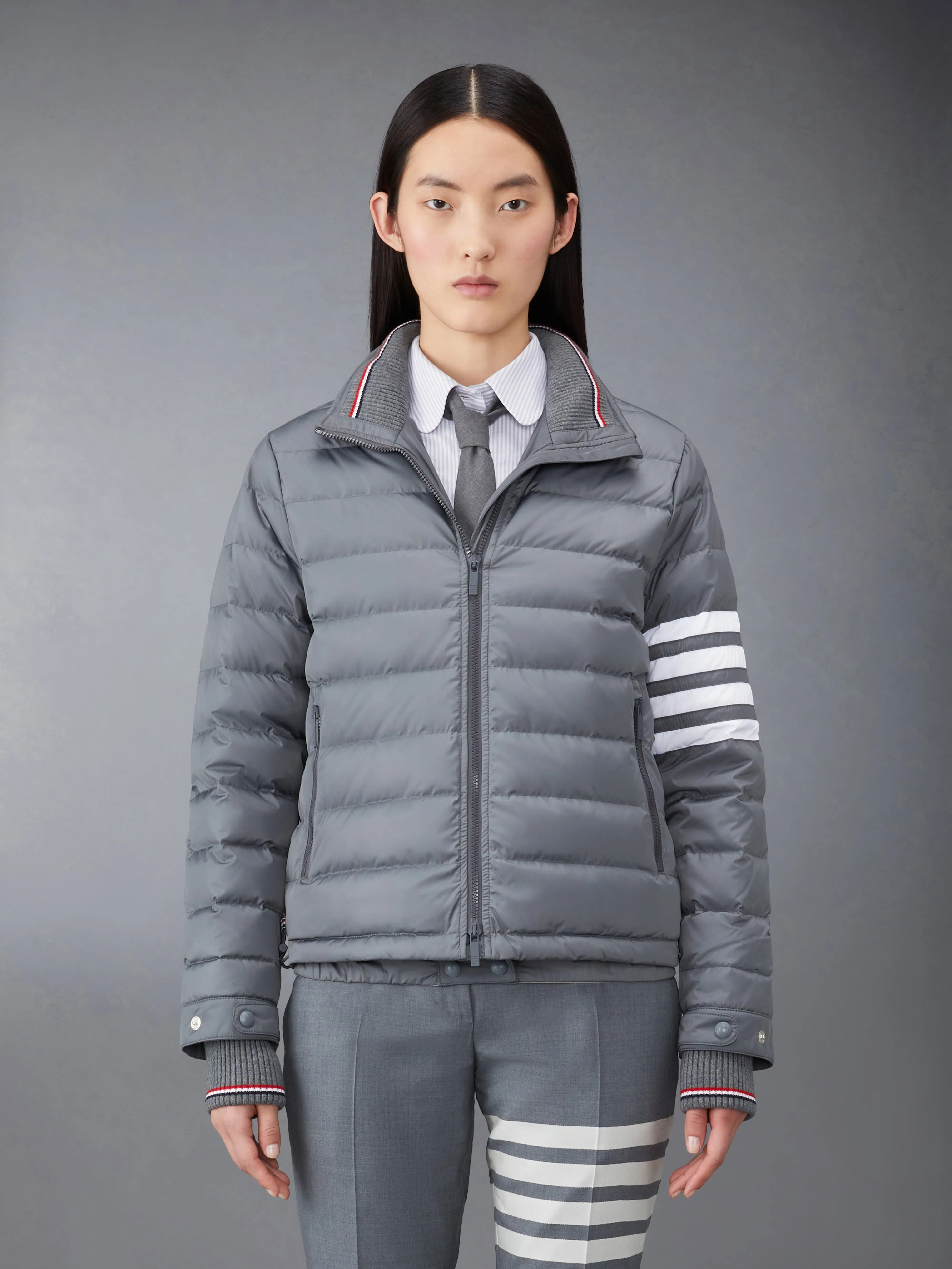 POLY TWILL DOWN FILL 4-BAR SKI JACKET sold by Thom Browne