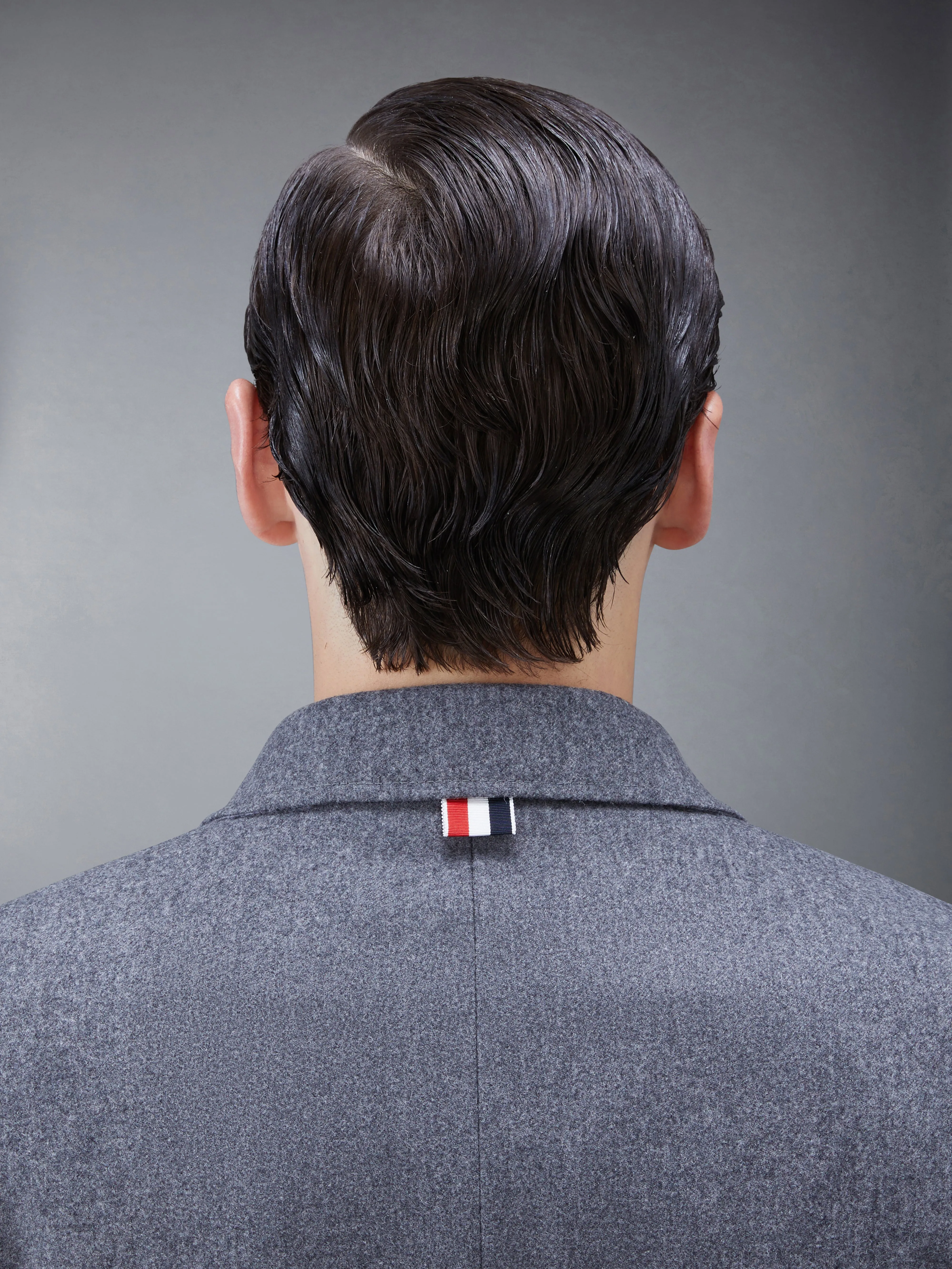 FLANNEL 4-BAR CLASSIC CHESTERFIELD OVERCOAT sold by Thom Browne product image thumbnail 4