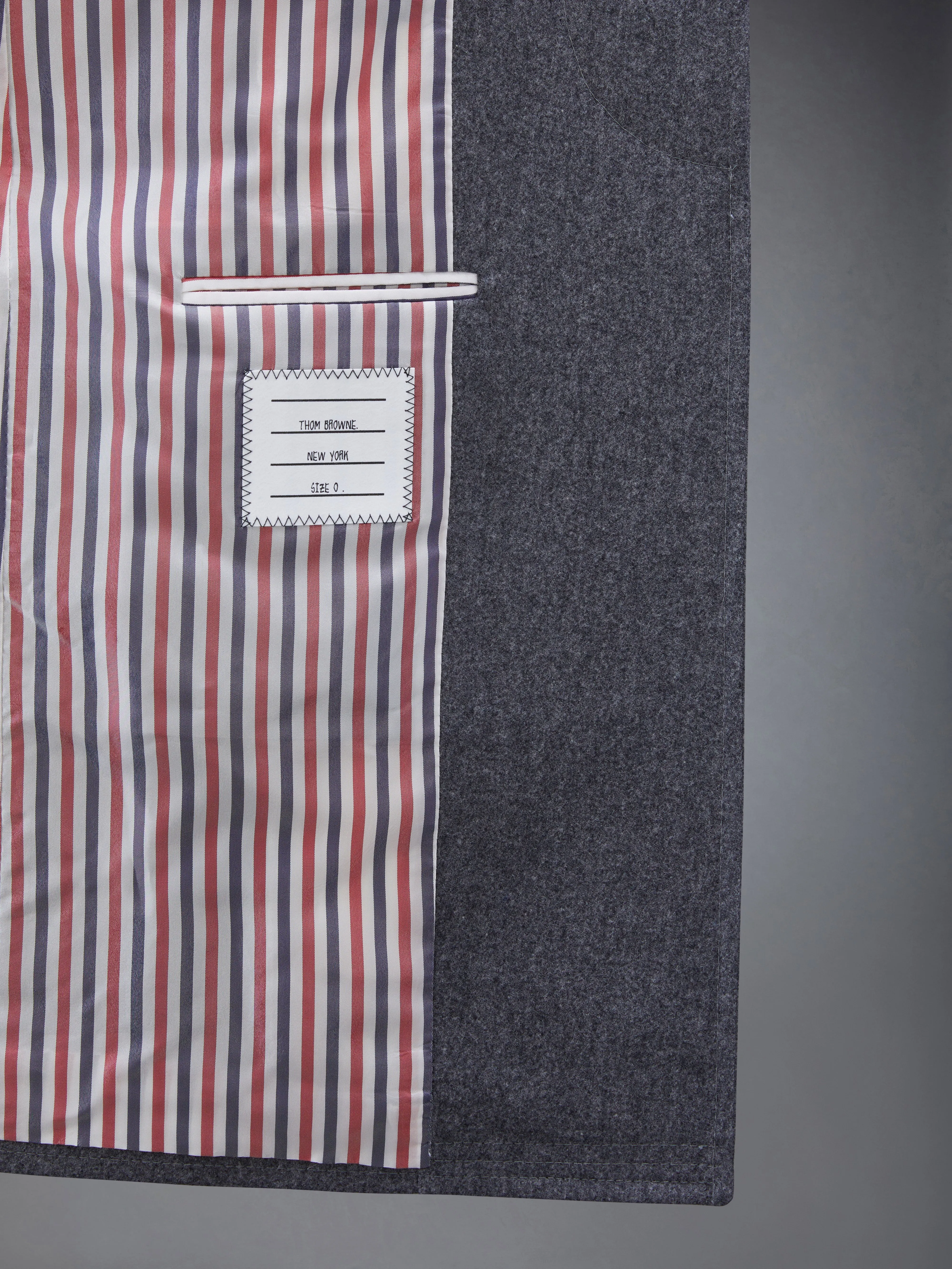 FLANNEL 4-BAR CLASSIC CHESTERFIELD OVERCOAT sold by Thom Browne product image thumbnail 5