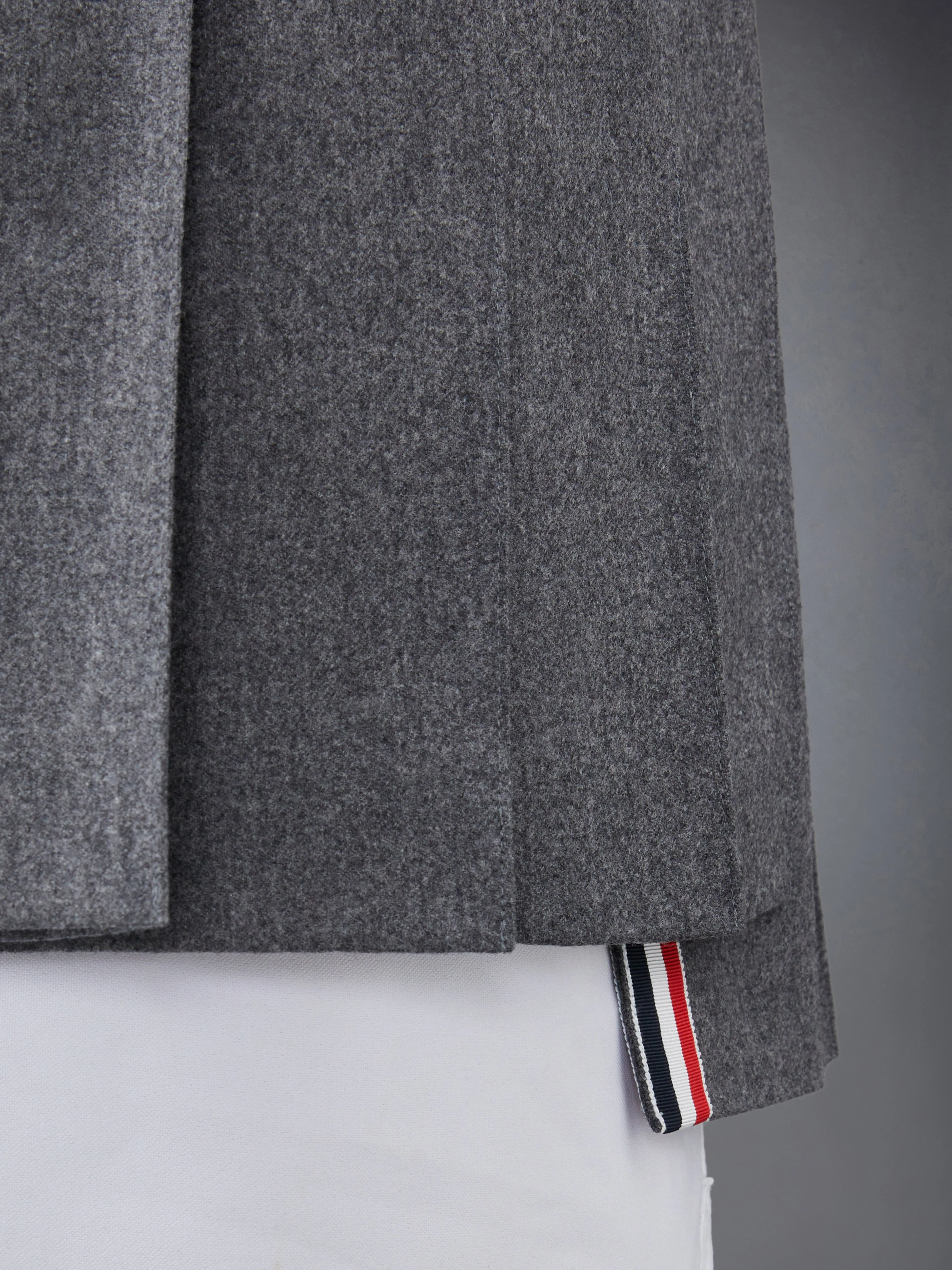 FLANNEL 4-BAR MINI PLEATED SKIRT sold by Thom Browne product image thumbnail 5