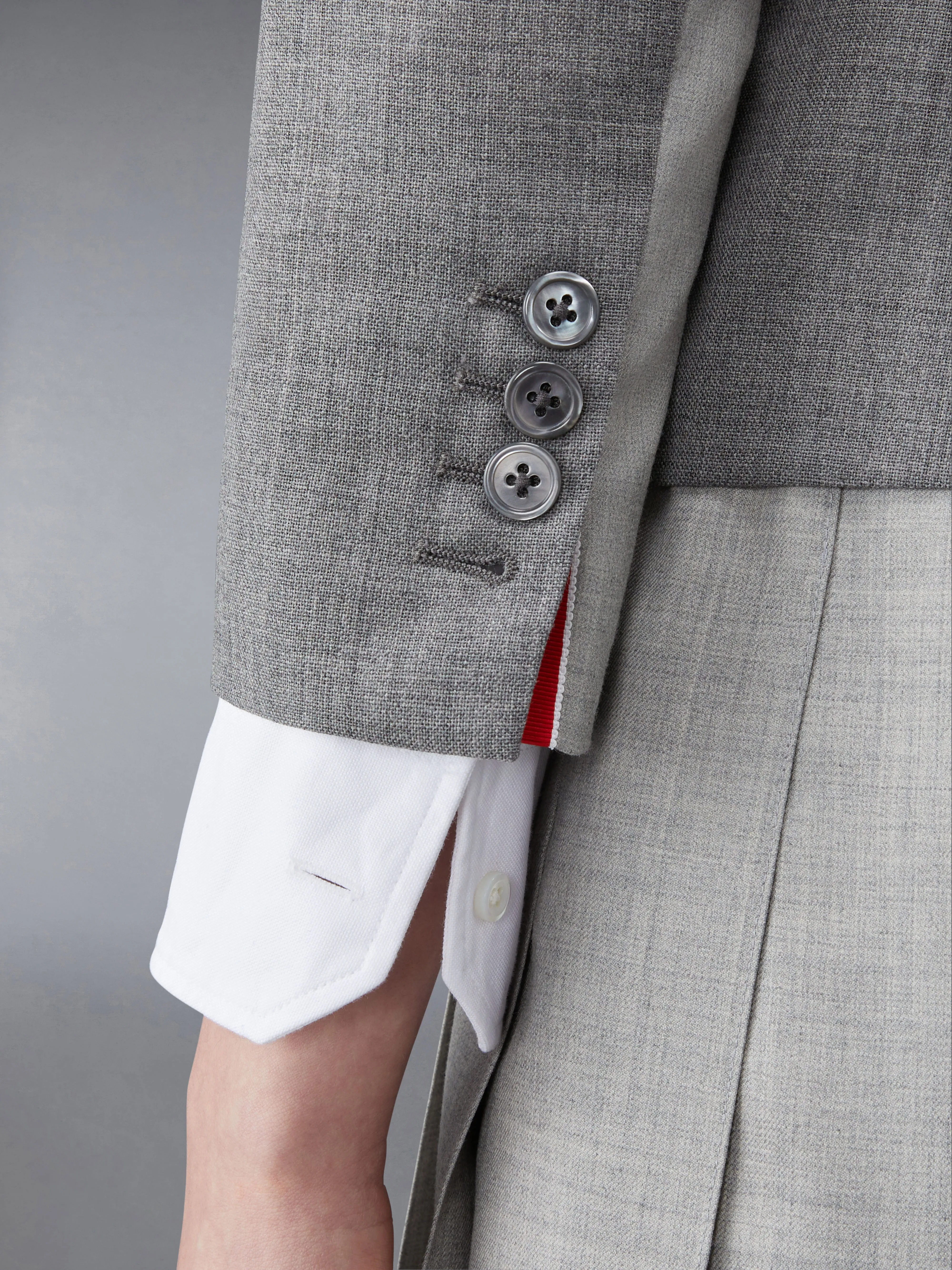 FUNMIX WOOL FRESCO HIGH ARMHOLE SPORT COAT sold by Thom Browne product image thumbnail 4