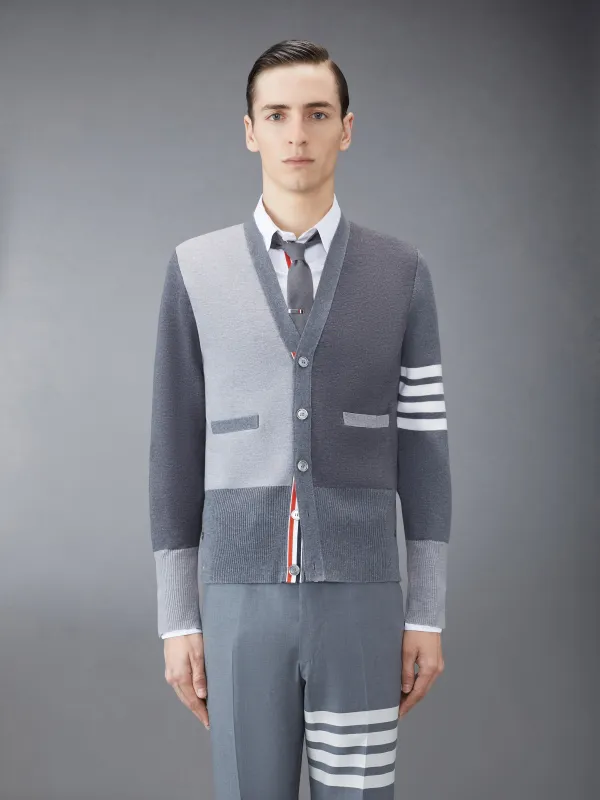 FUNMIX WOOL V-NECK CARDIGAN sold by Thom Browne
