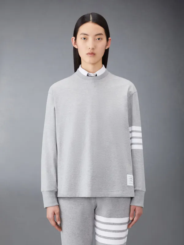 JERSEY 4-BAR RUGBY TEE sold by Thom Browne