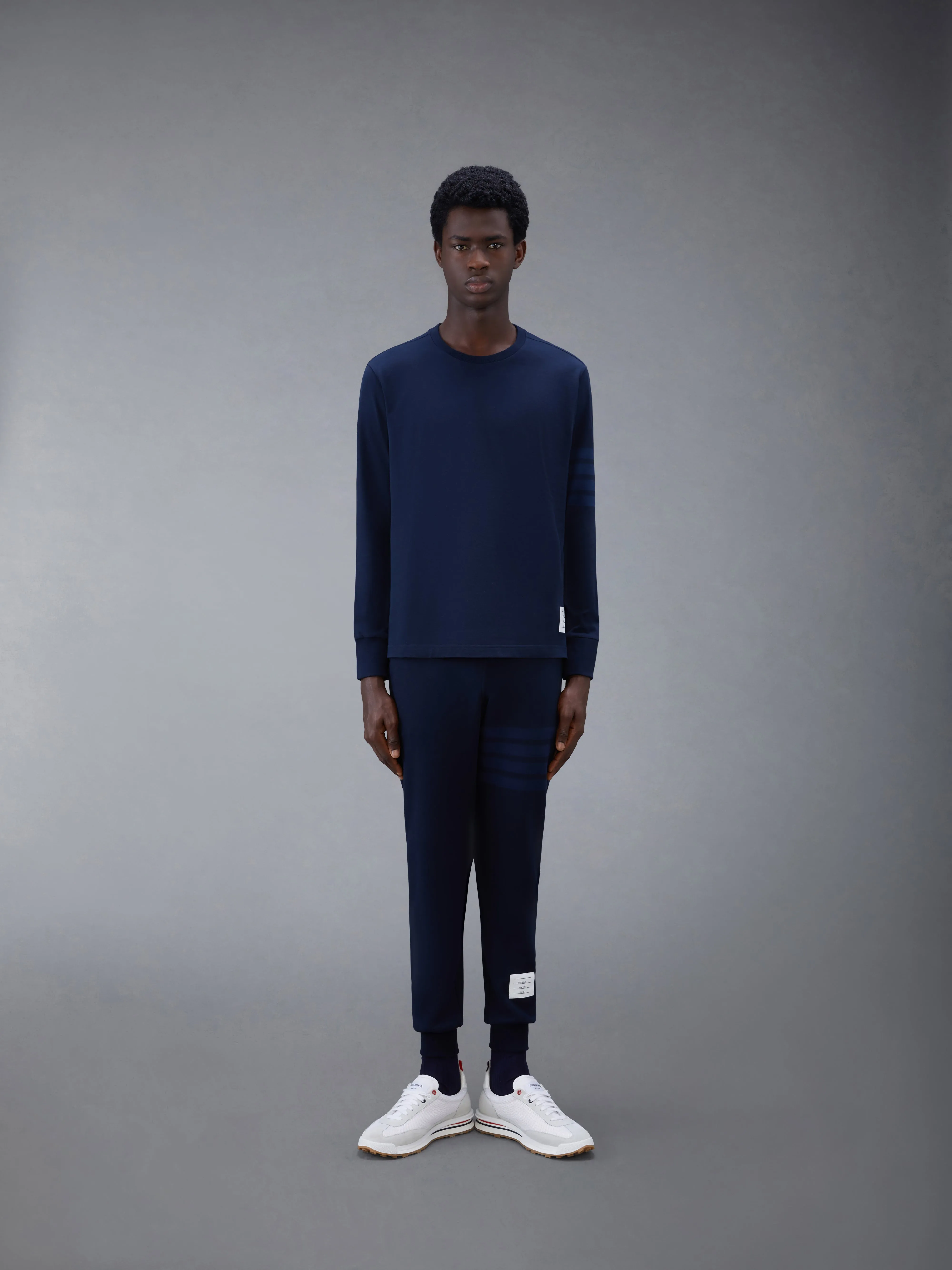 JERSEY 4-BAR RUGBY TEE sold by Thom Browne product image thumbnail 3