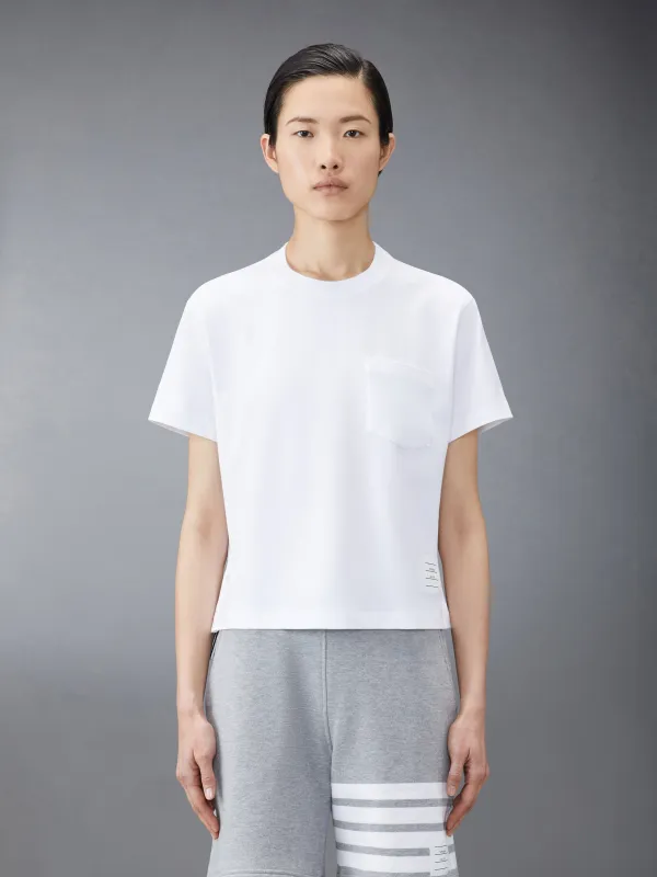 MEDIUM WEIGHT JERSEY BOXY POCKET TEE sold by Thom Browne