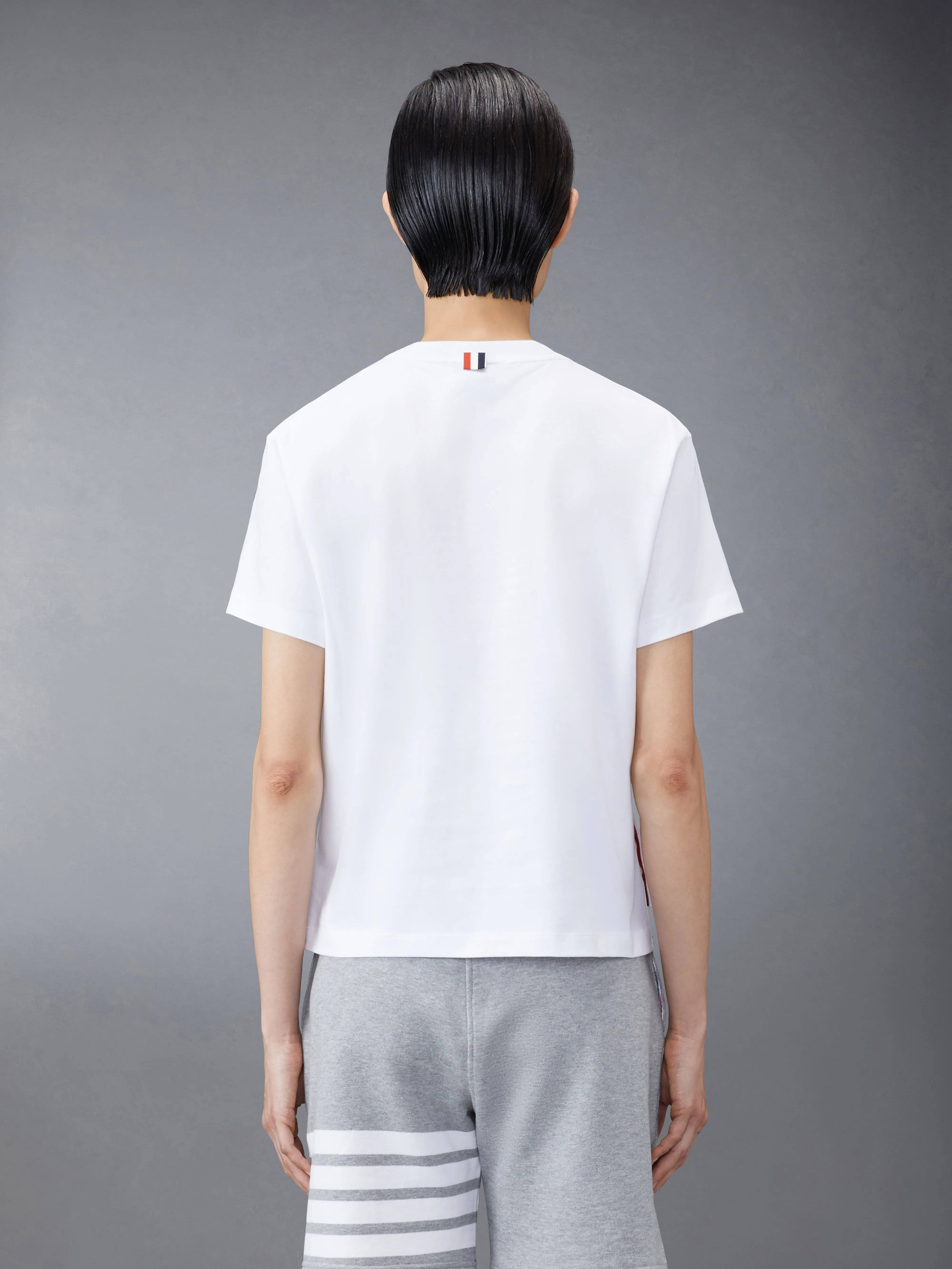 MEDIUM WEIGHT JERSEY BOXY POCKET TEE sold by Thom Browne product image thumbnail 2