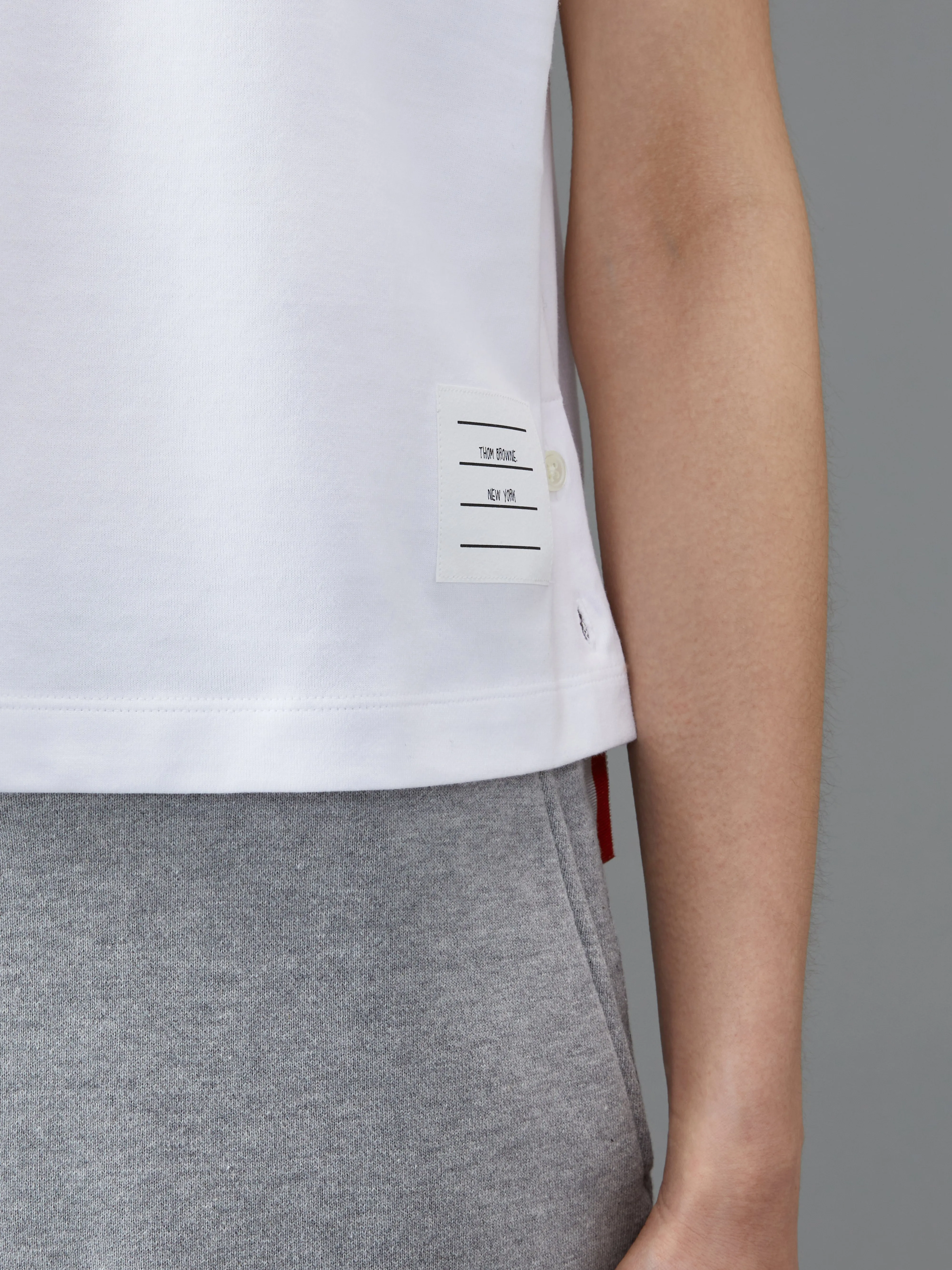 MEDIUM WEIGHT JERSEY BOXY POCKET TEE sold by Thom Browne product image thumbnail 4