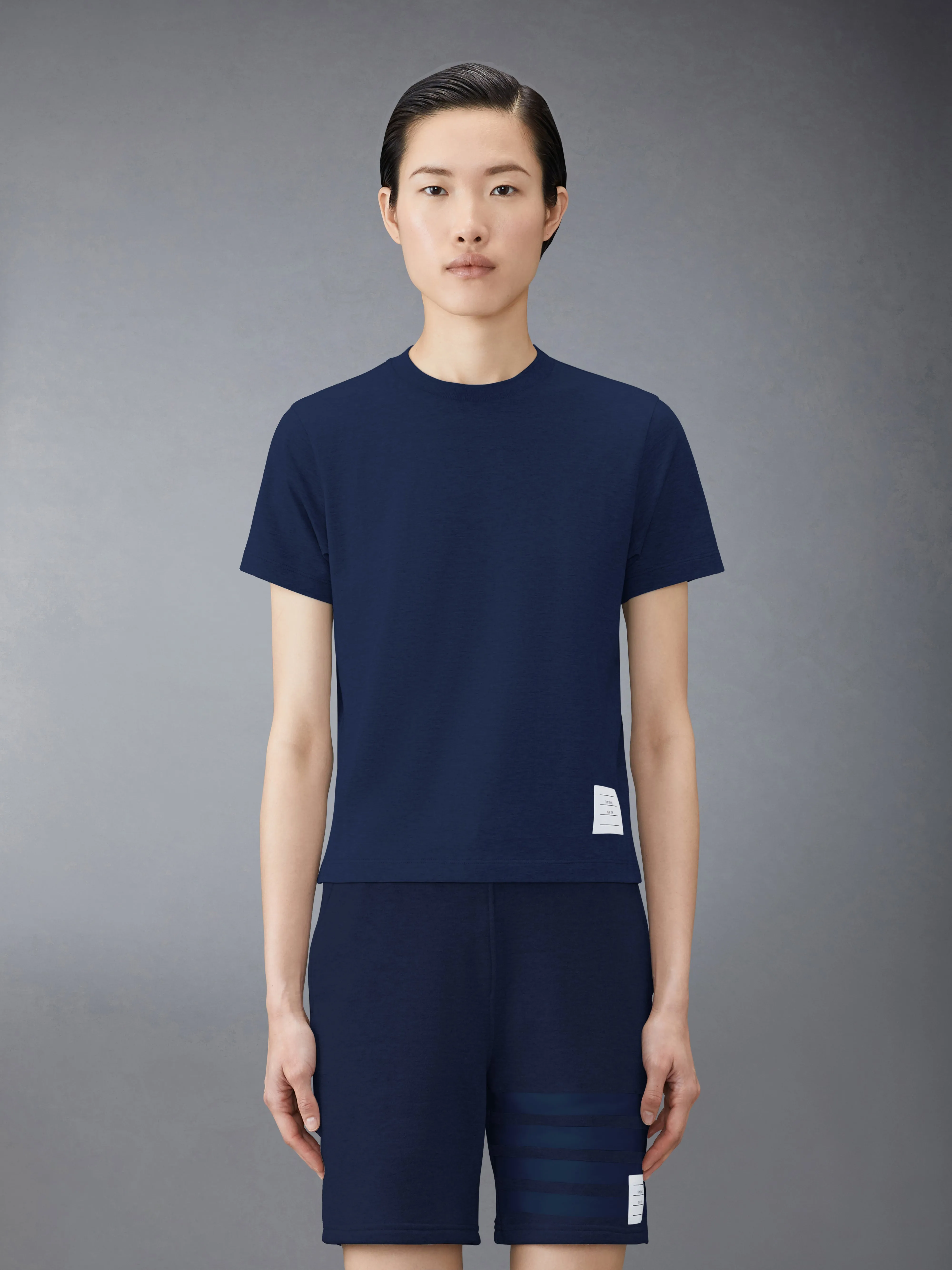 JERSEY RELAXED SIDE SLIT TEE sold by Thom Browne