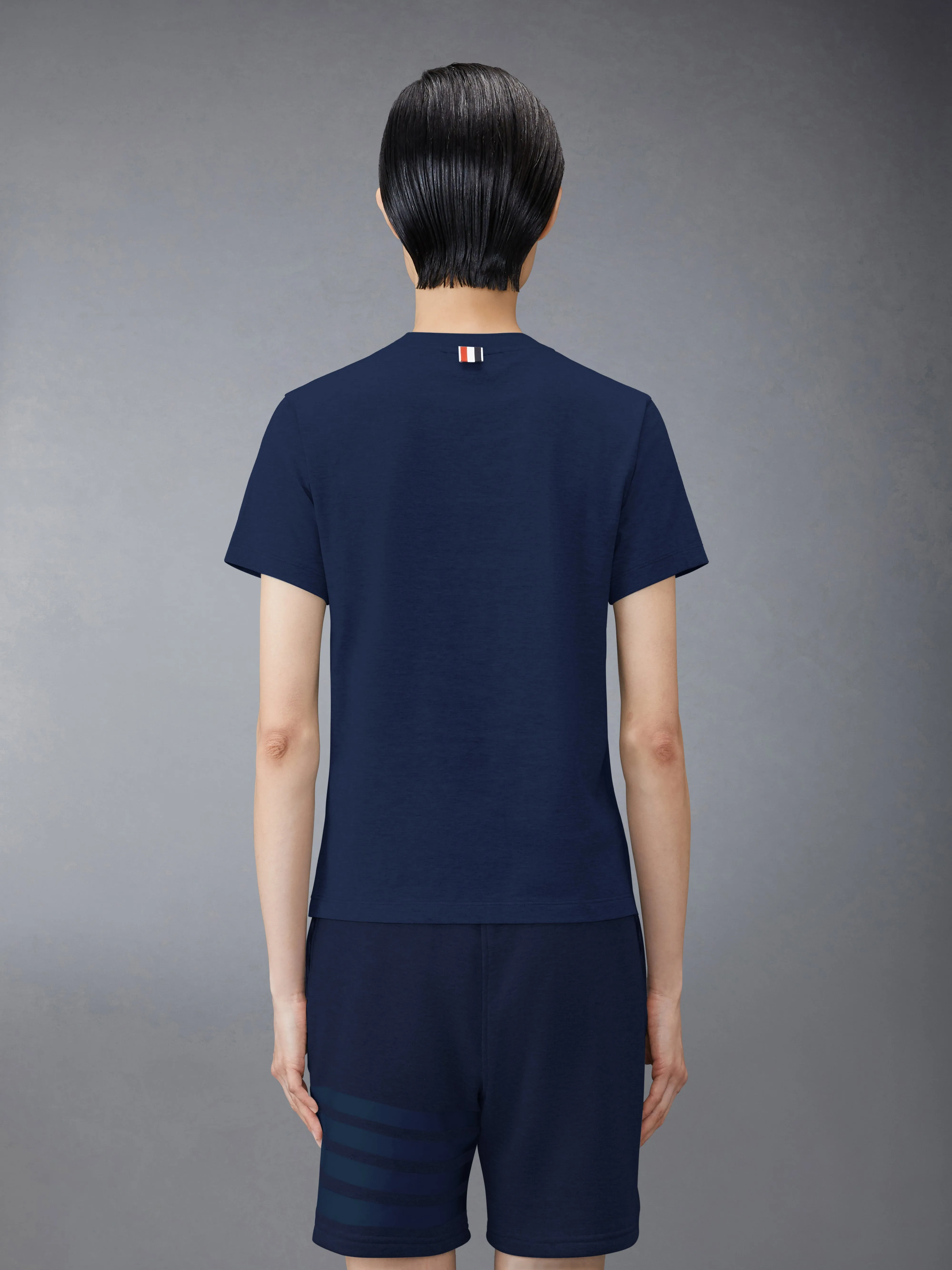 JERSEY RELAXED SIDE SLIT TEE sold by Thom Browne product image thumbnail 2