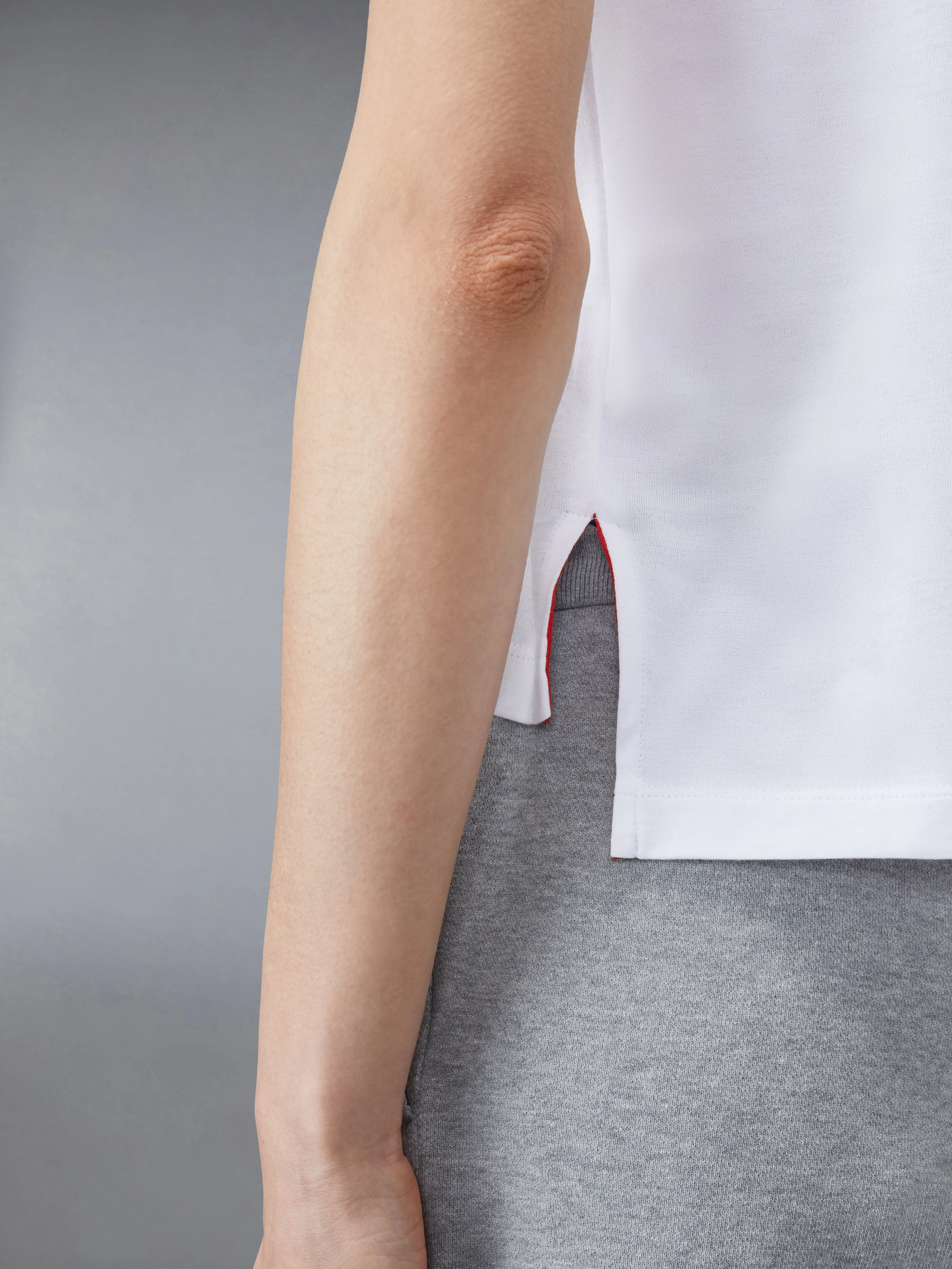 JERSEY RELAXED SIDE SLIT TEE sold by Thom Browne product image thumbnail 5