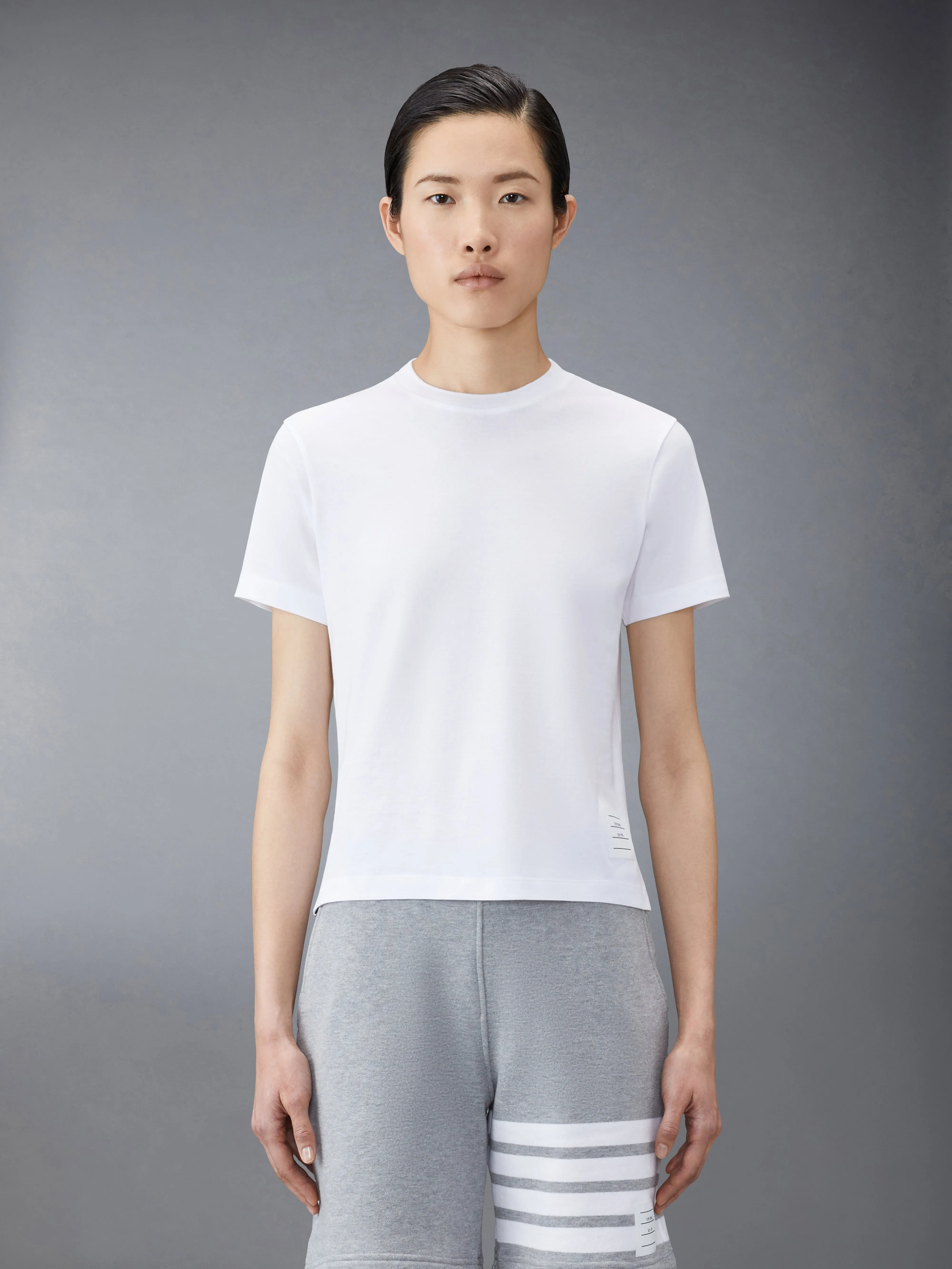 JERSEY RELAXED SIDE SLIT TEE sold by Thom Browne