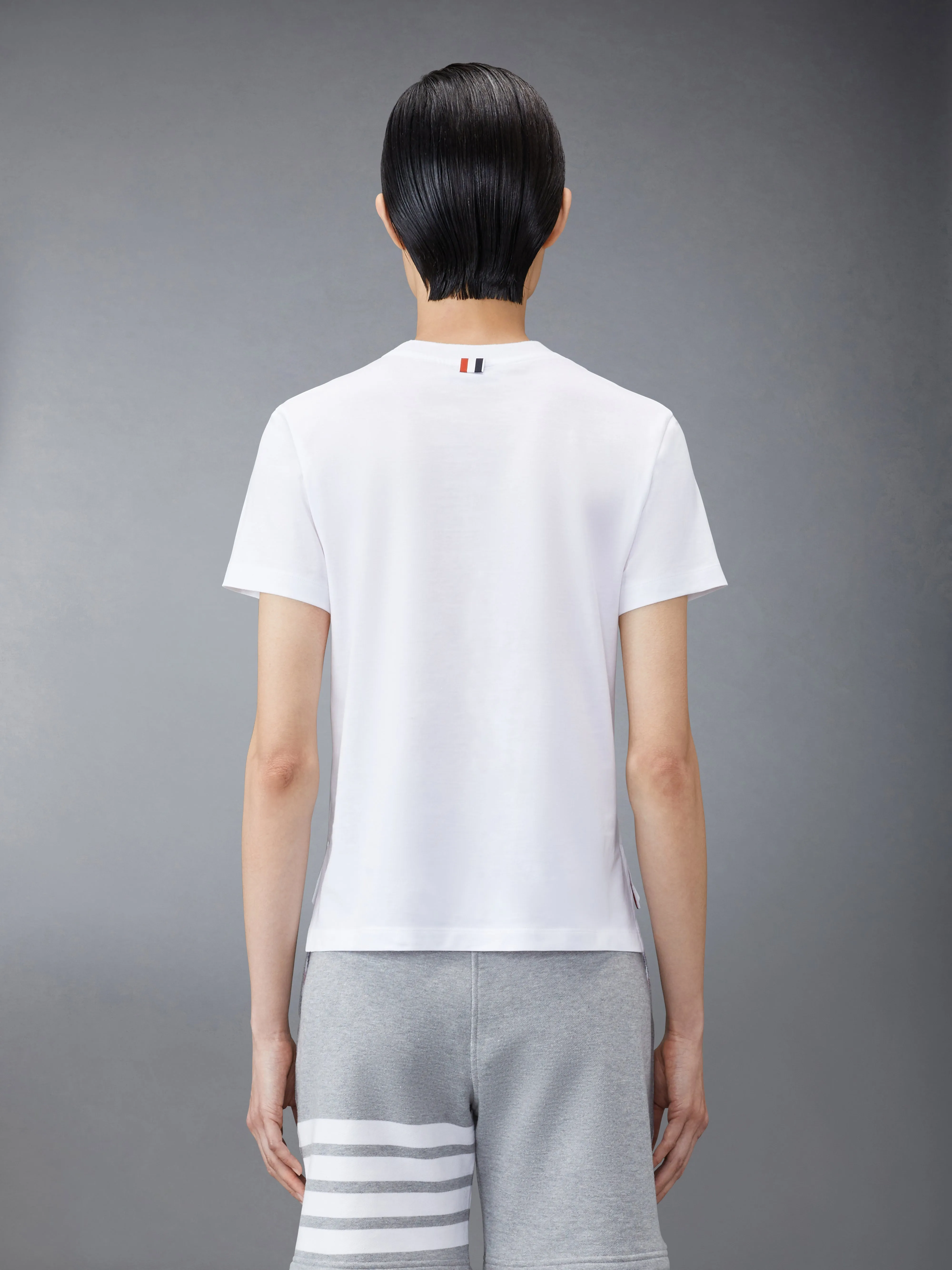 JERSEY RELAXED SIDE SLIT TEE sold by Thom Browne product image thumbnail 2