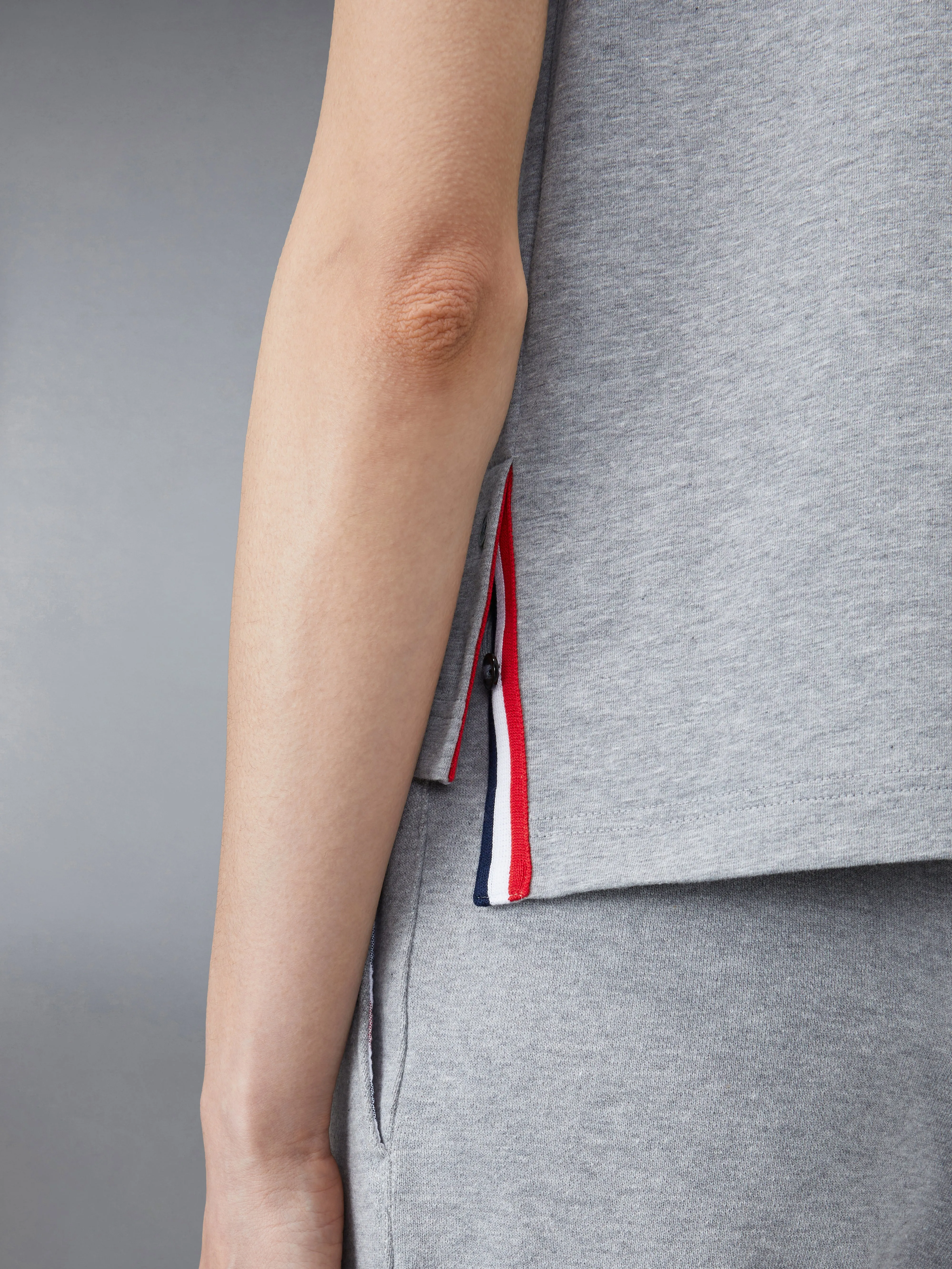 MEDIUM WEIGHT JERSEY RINGER TEE sold by Thom Browne product image thumbnail 4