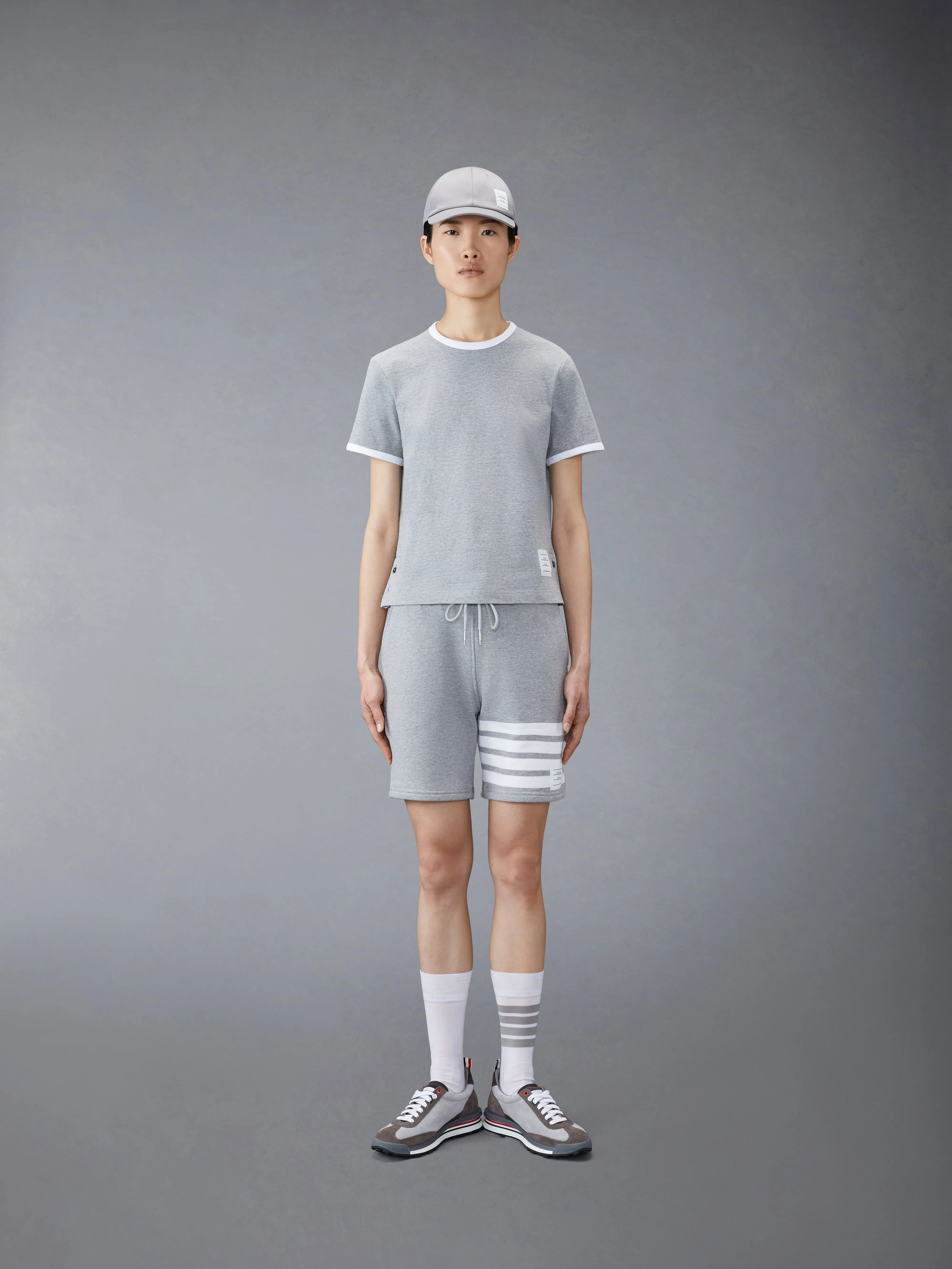 MEDIUM WEIGHT JERSEY RINGER TEE sold by Thom Browne product image thumbnail 3