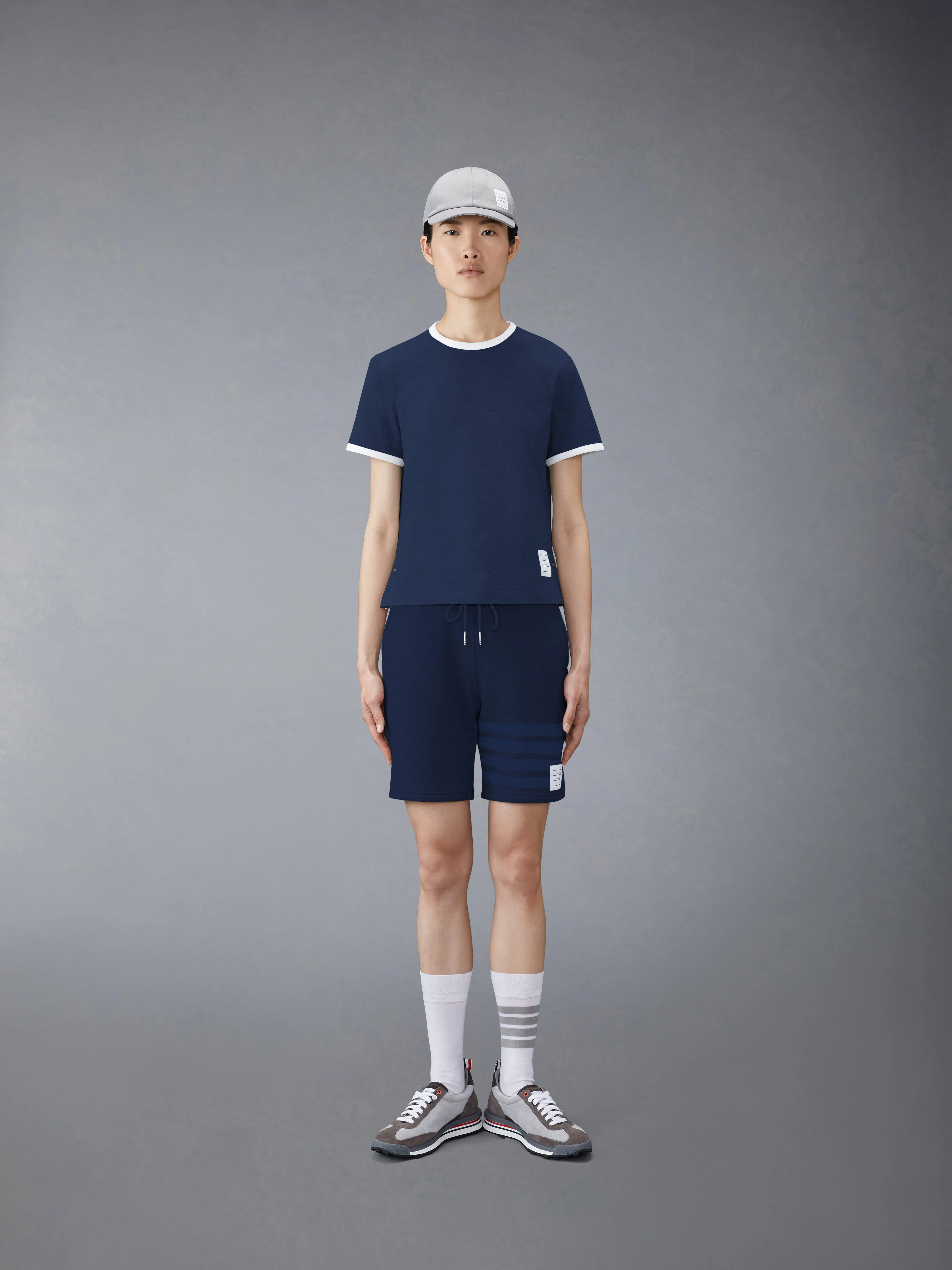 MEDIUM WEIGHT JERSEY RINGER TEE sold by Thom Browne product image thumbnail 3