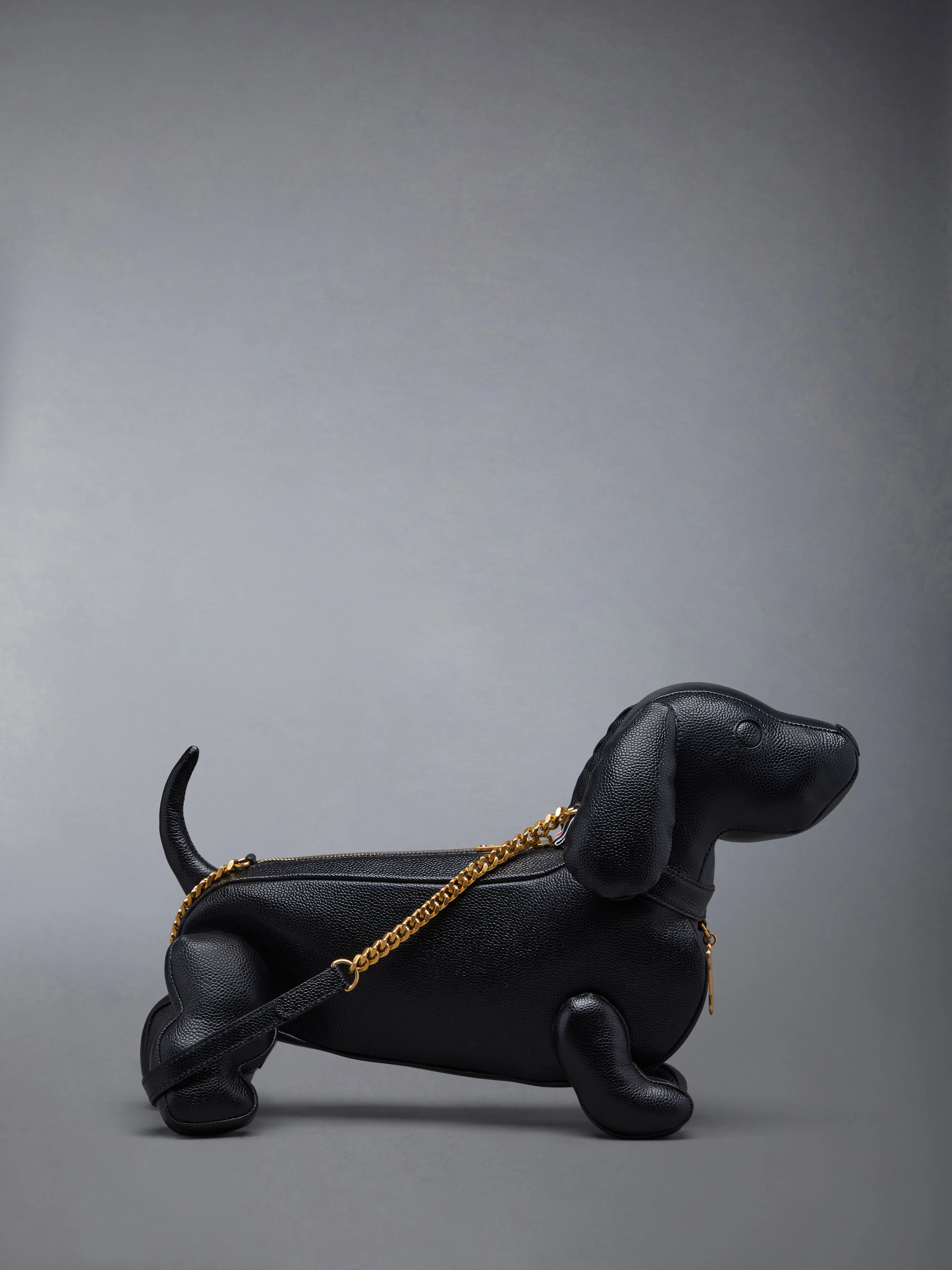 MINI HECTOR CHAIN BAG IN PEBBLE GRAIN sold by Thom Browne product image thumbnail 3