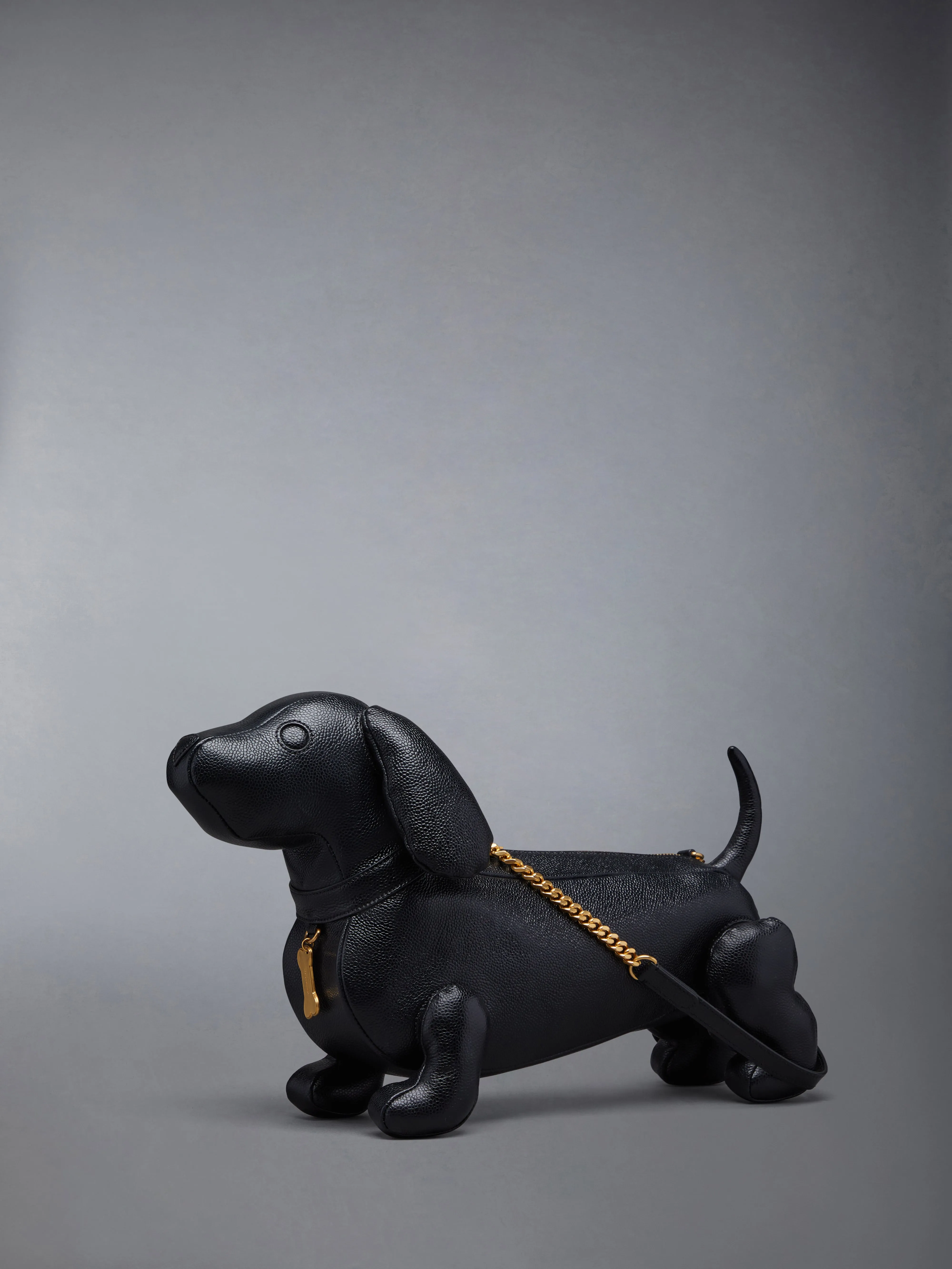 MINI HECTOR CHAIN BAG IN PEBBLE GRAIN sold by Thom Browne product image thumbnail 2