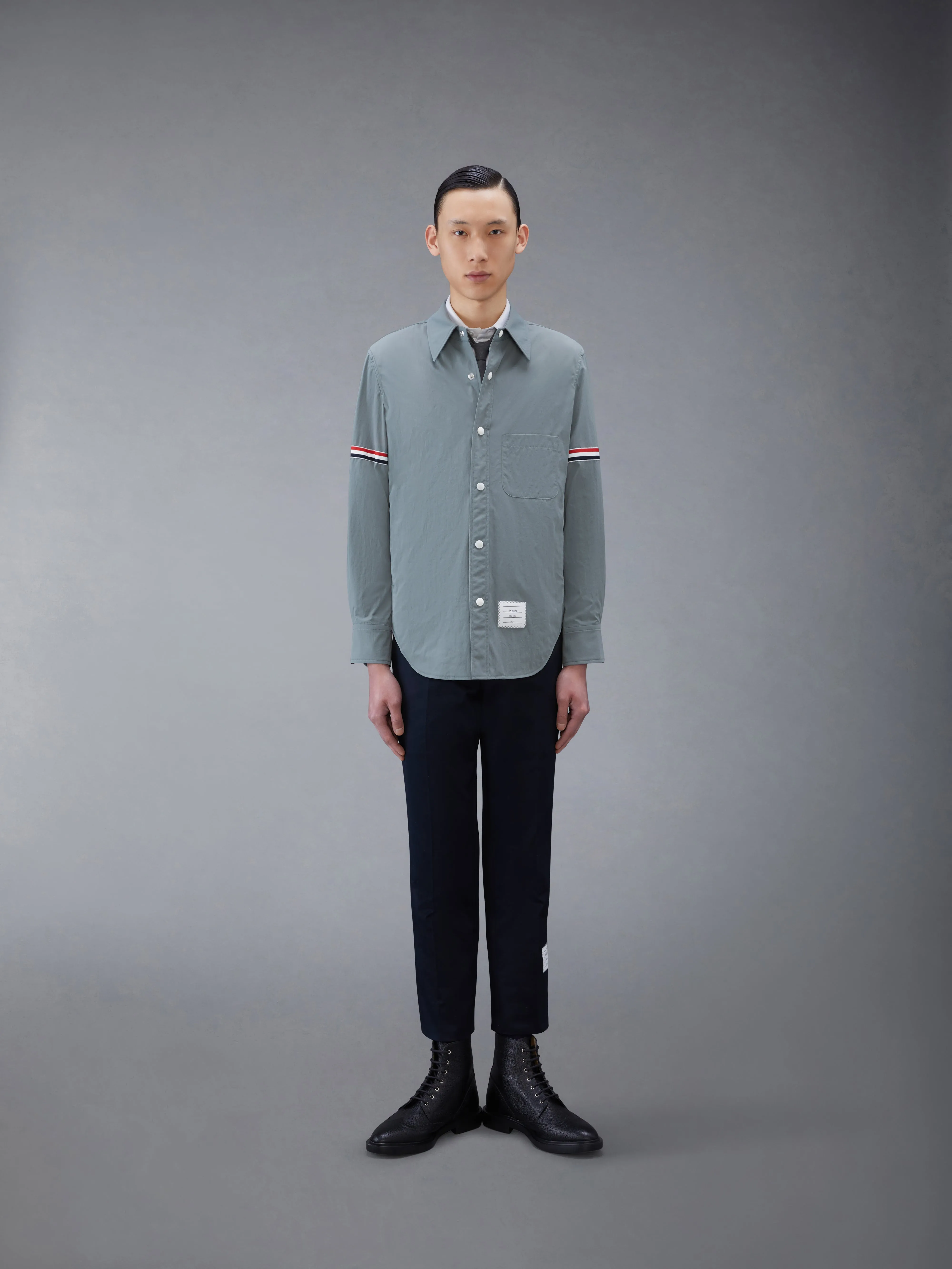 NYLON ARMBAND SHIRT JACKET sold by Thom Browne product image thumbnail 3