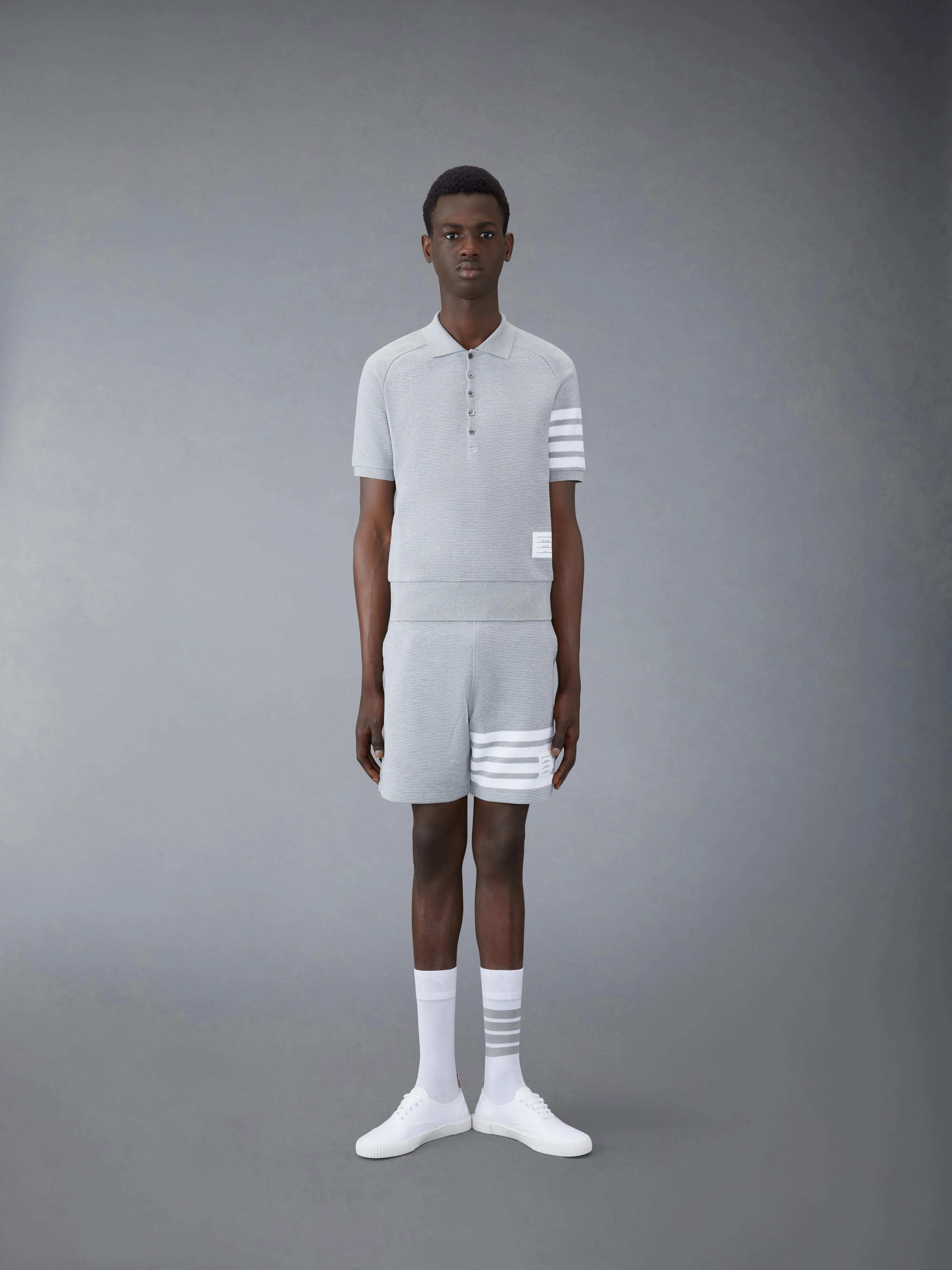 OTTOMAN 4-BAR SWEATSHORTS sold by Thom Browne product image thumbnail 4