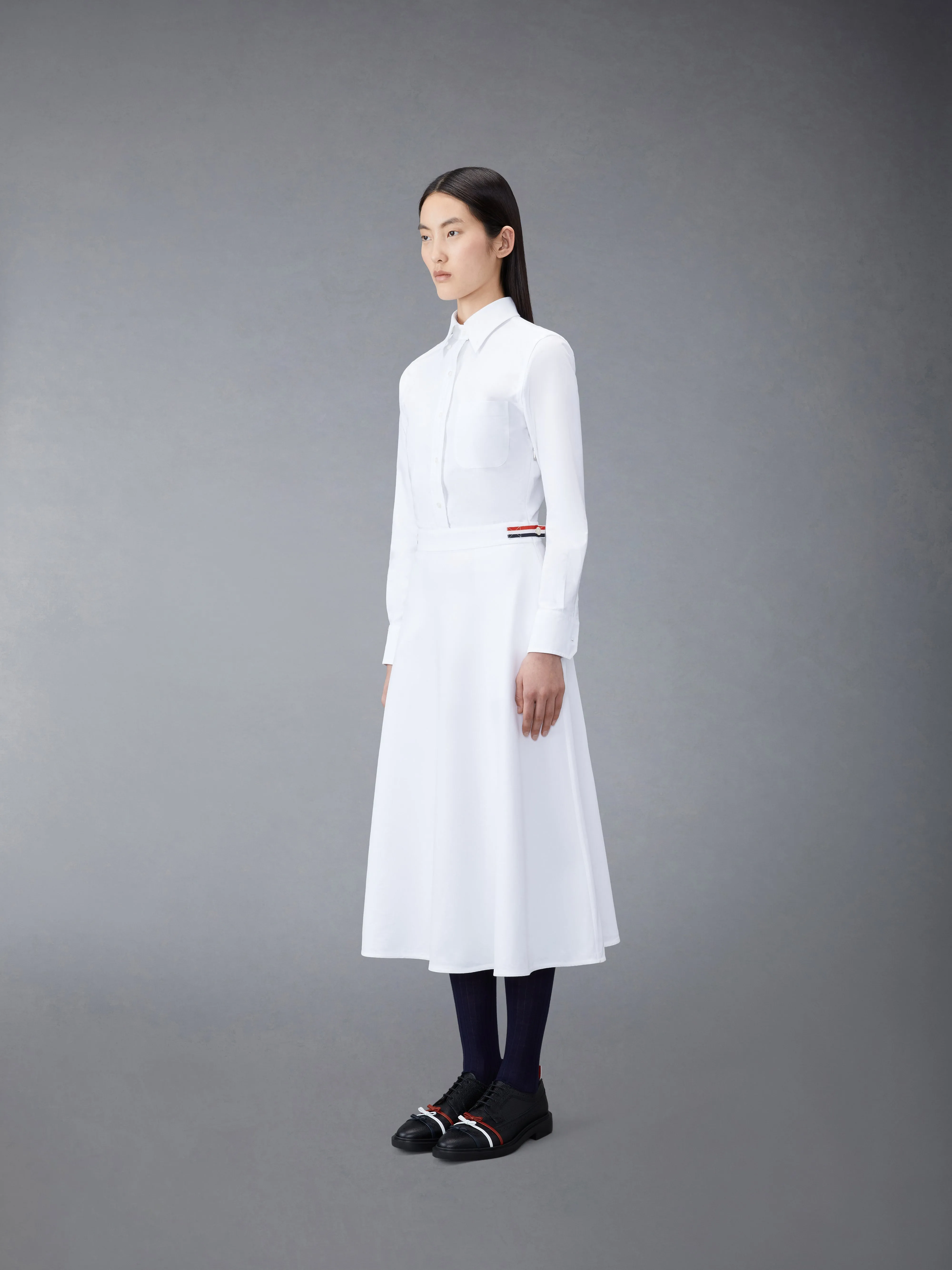 OXFORD A-LINE SHIRTDRESS sold by Thom Browne product image thumbnail 2