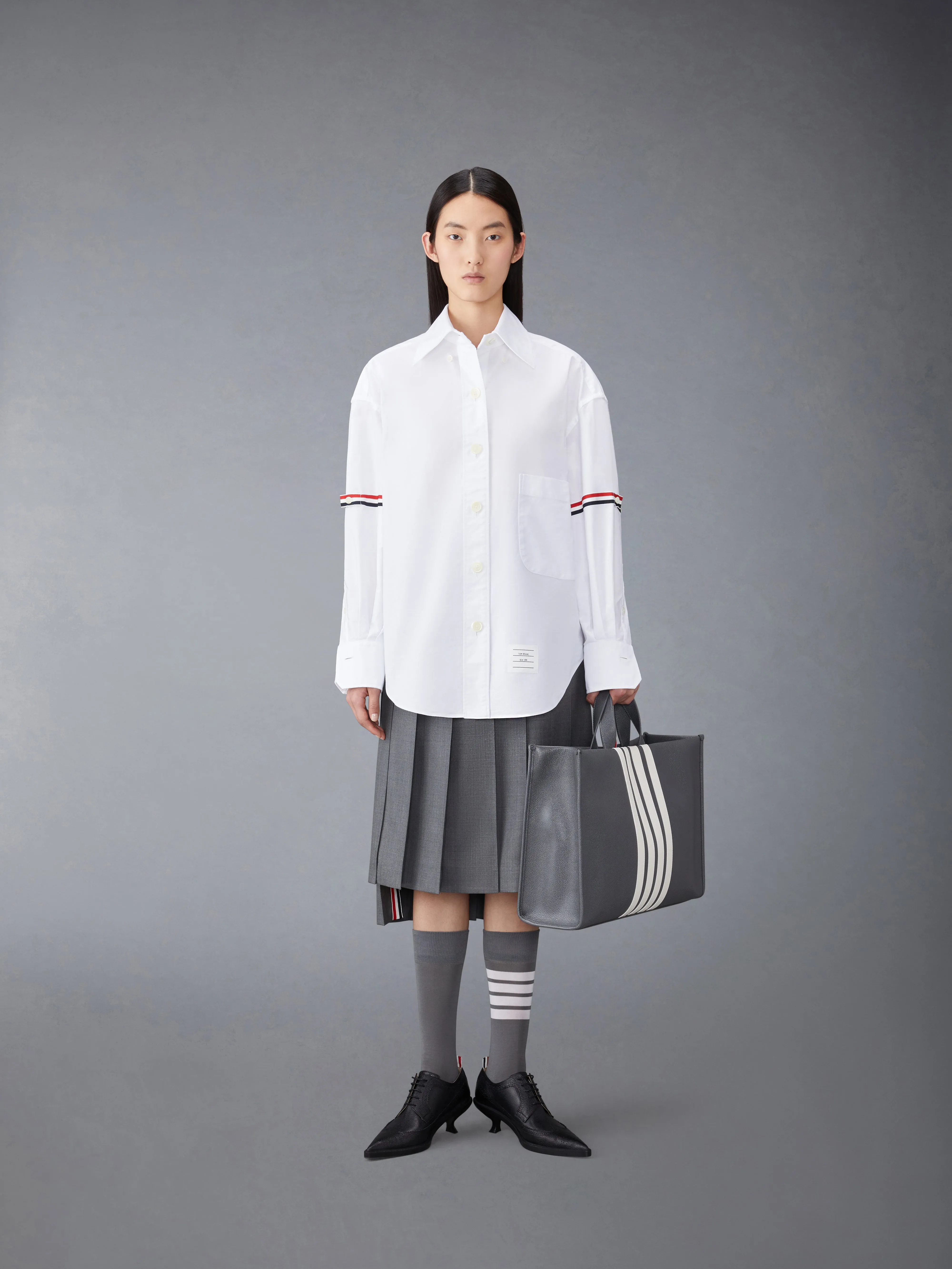 OXFORD ARMBAND SUPERSIZED SHIRT sold by Thom Browne product image thumbnail 3