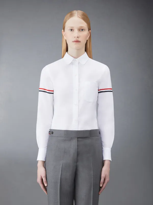 OXFORD ARMBANDS CLASSIC ROUND COLLAR SHIRT sold by Thom Browne