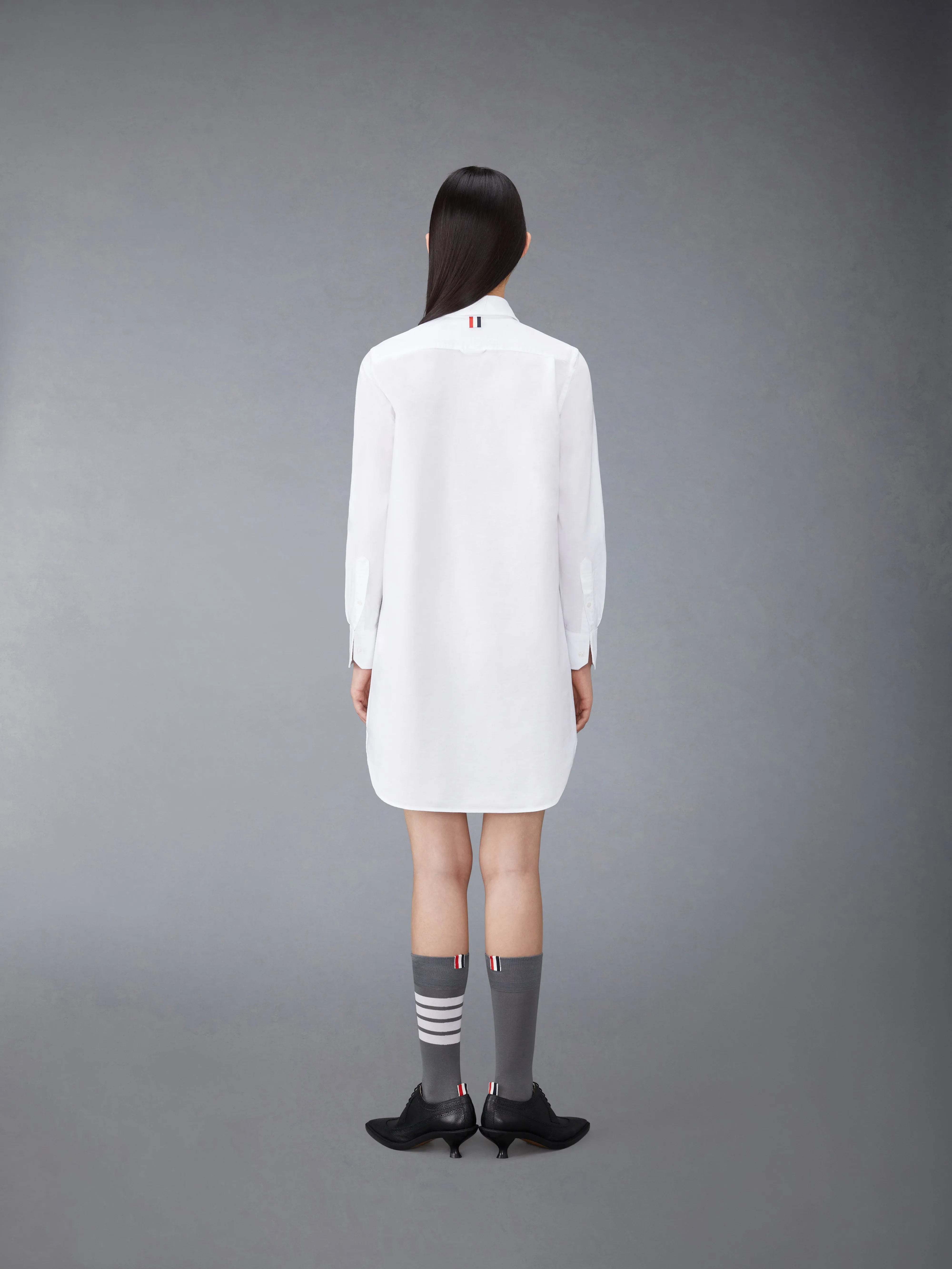 OXFORD GROSGRAIN PLACKET MINI SHIRTDRESS sold by Thom Browne product image thumbnail 3