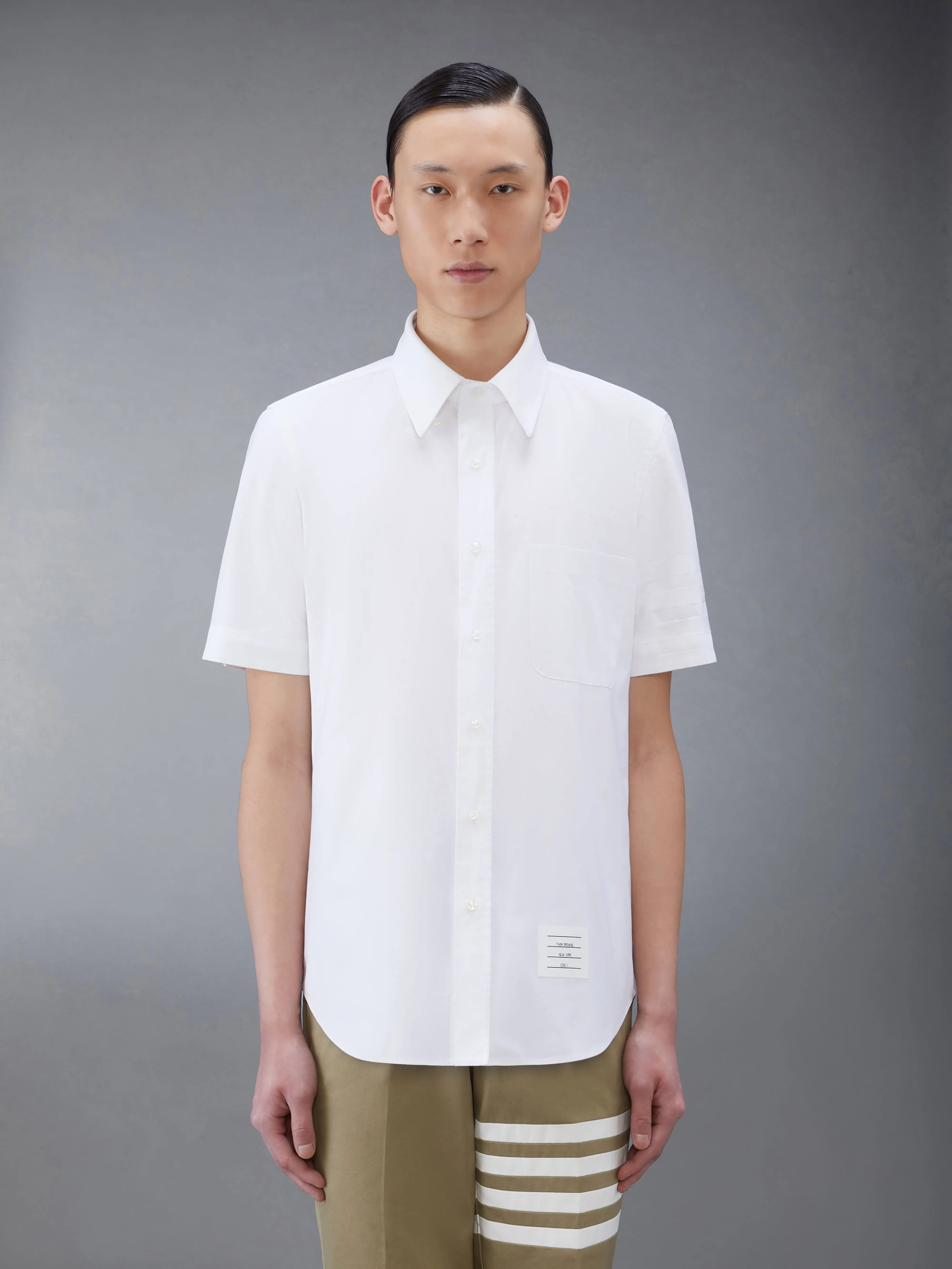 Oxford 4-Bar Straight Fit Shirt sold by Thom Browne product image thumbnail 2