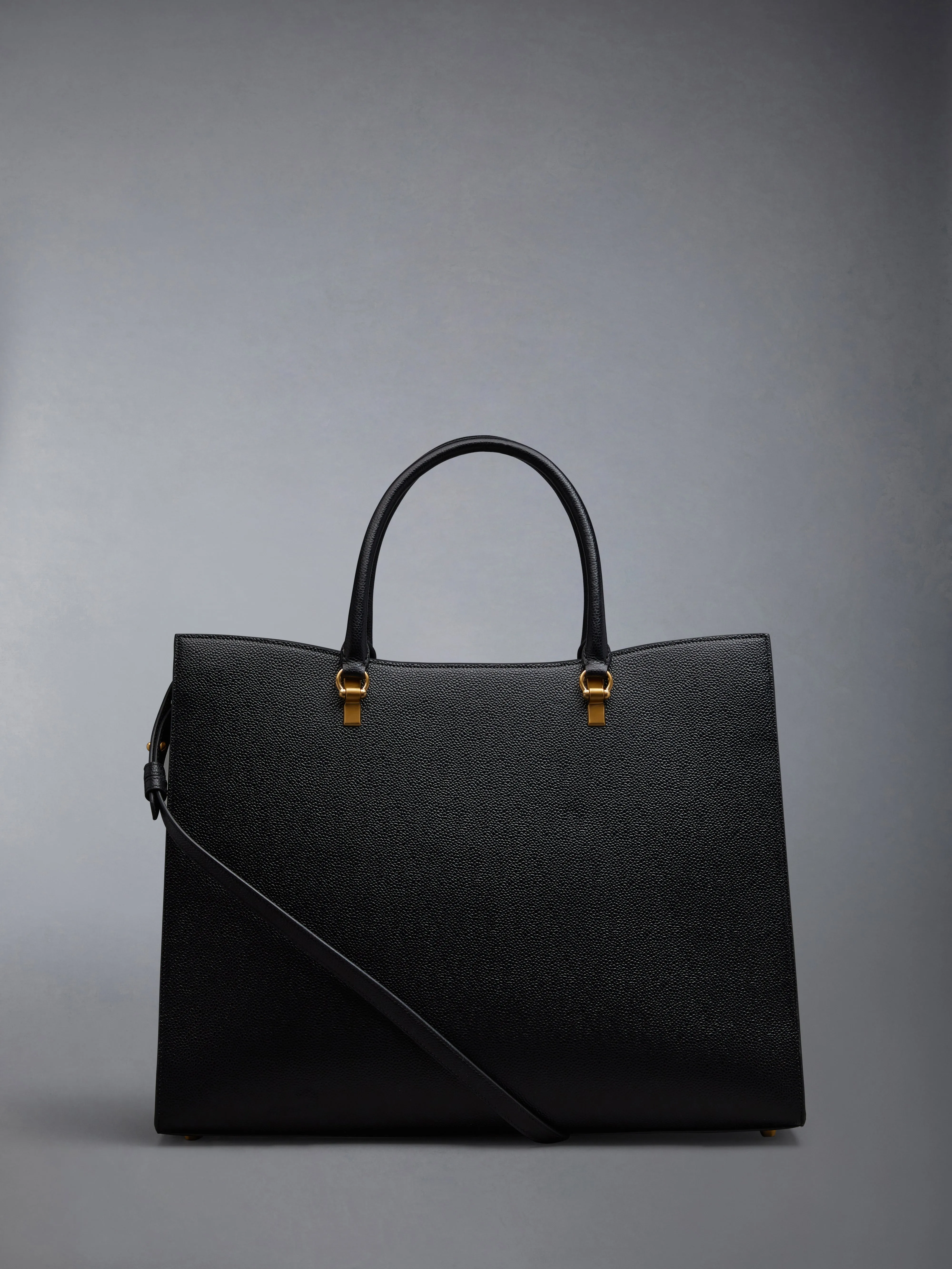 PEBBLE GRAIN LARGE DUET TOTE sold by Thom Browne product image thumbnail 3